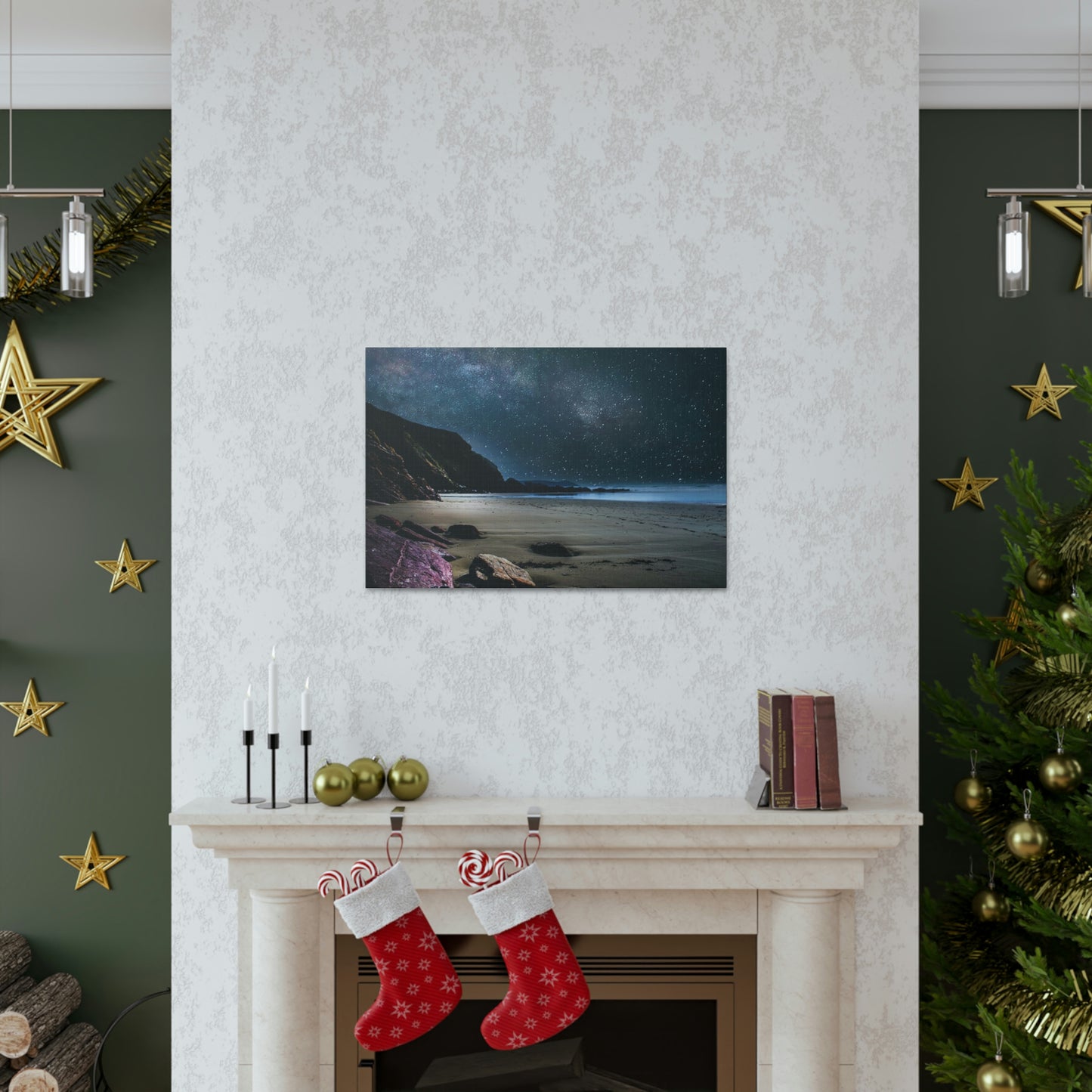 Starry Ocean  - Canvas Gallery Wraps