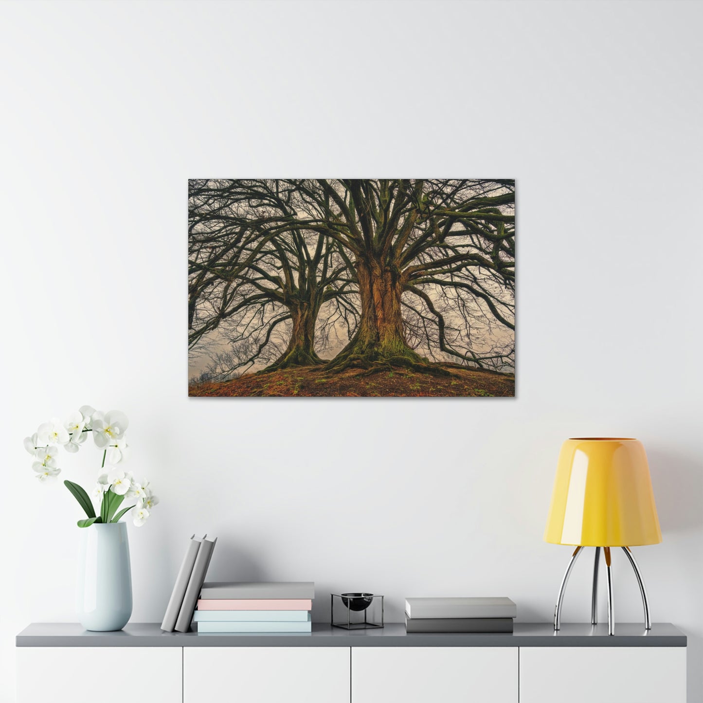 Dark Trees - Nature, Trees, Dark Canvas Gallery Wraps