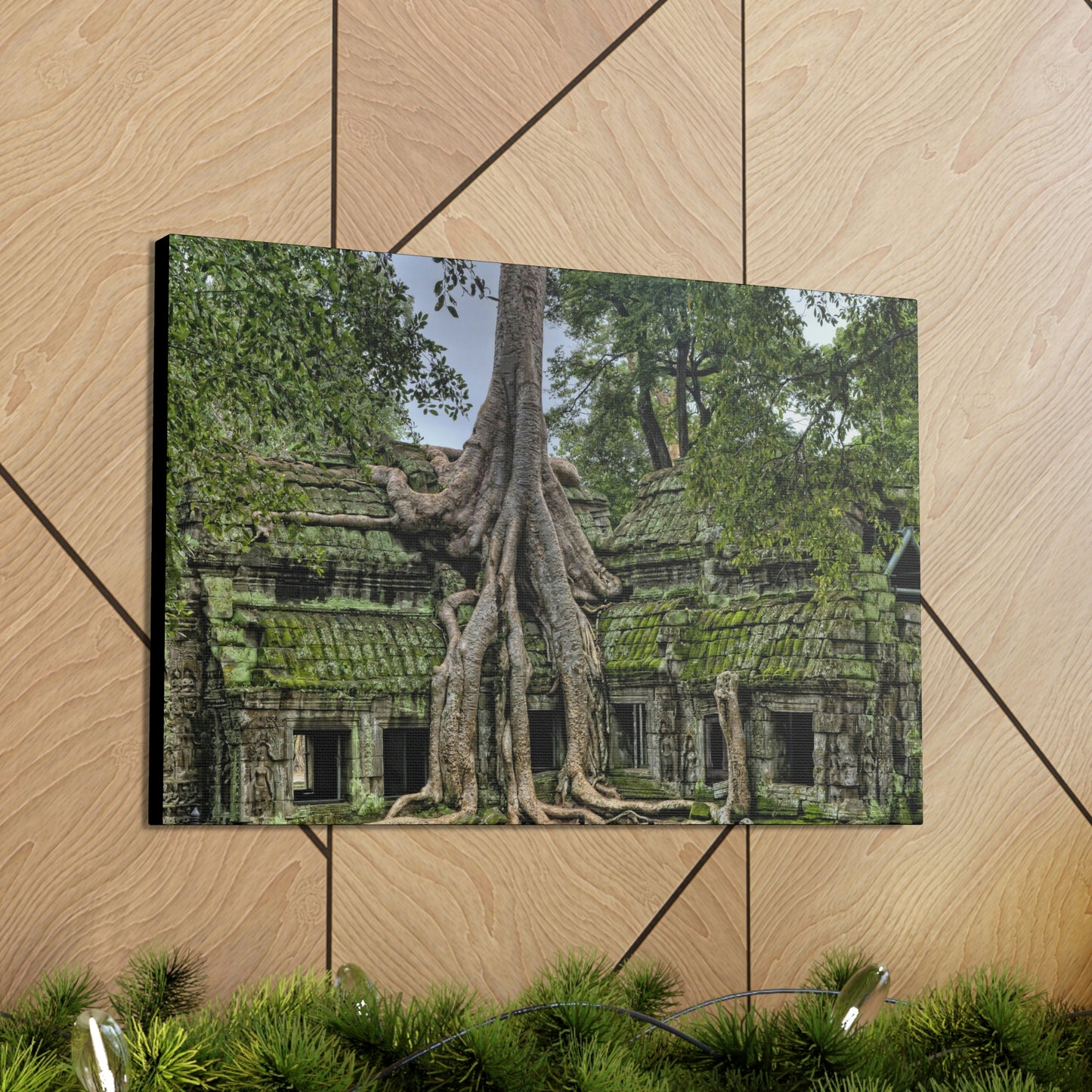 Jungle Temple - nature, trees Canvas Gallery Wraps
