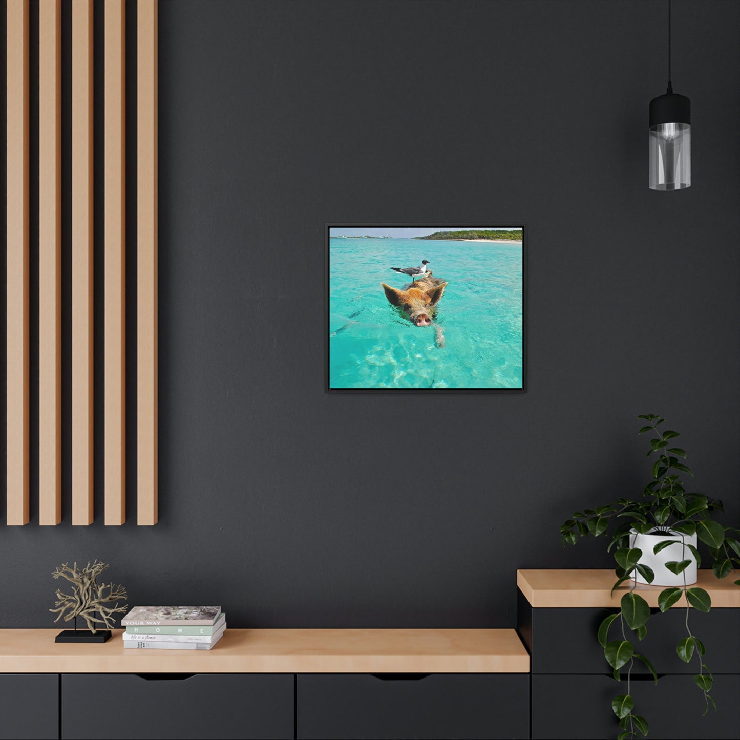 Ocean hog - Gallery Canvas Wraps, Horizontal Frame