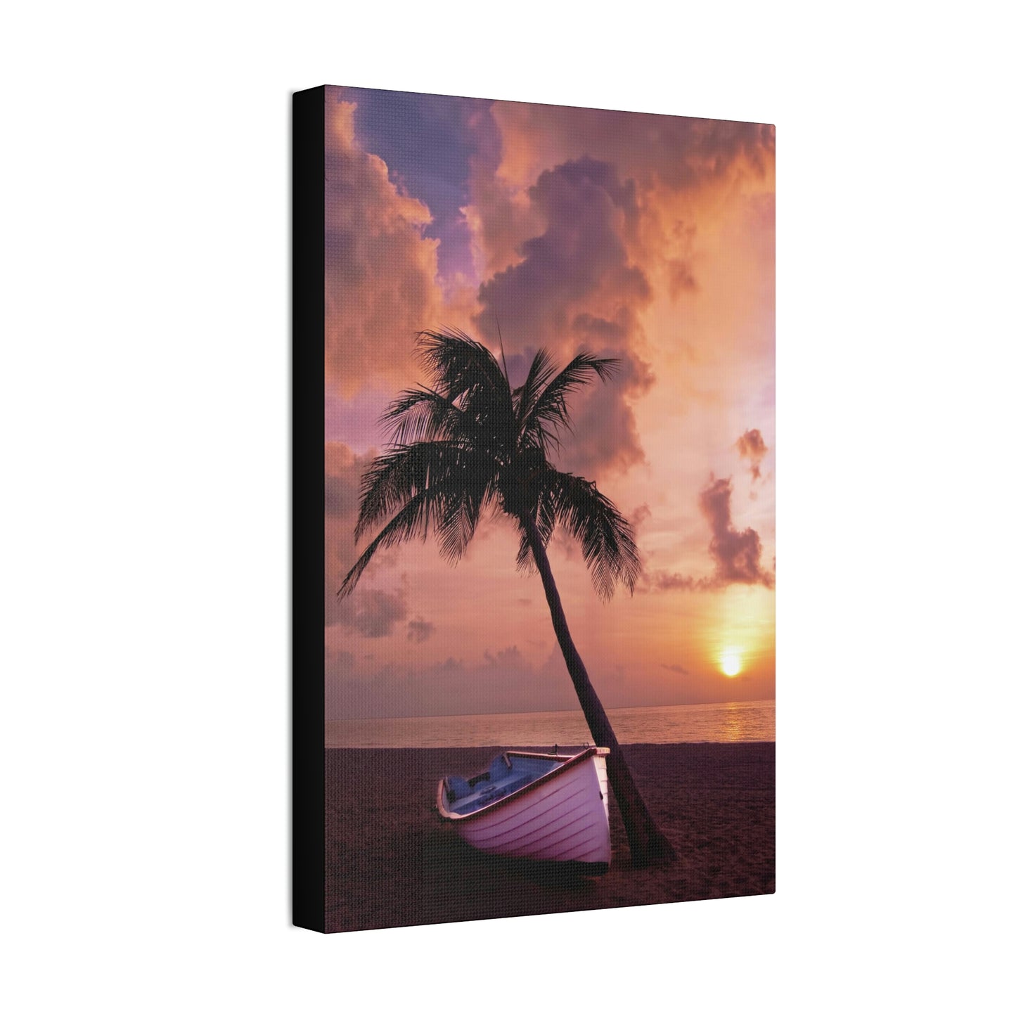 Beach Sunset Polyester Canvas