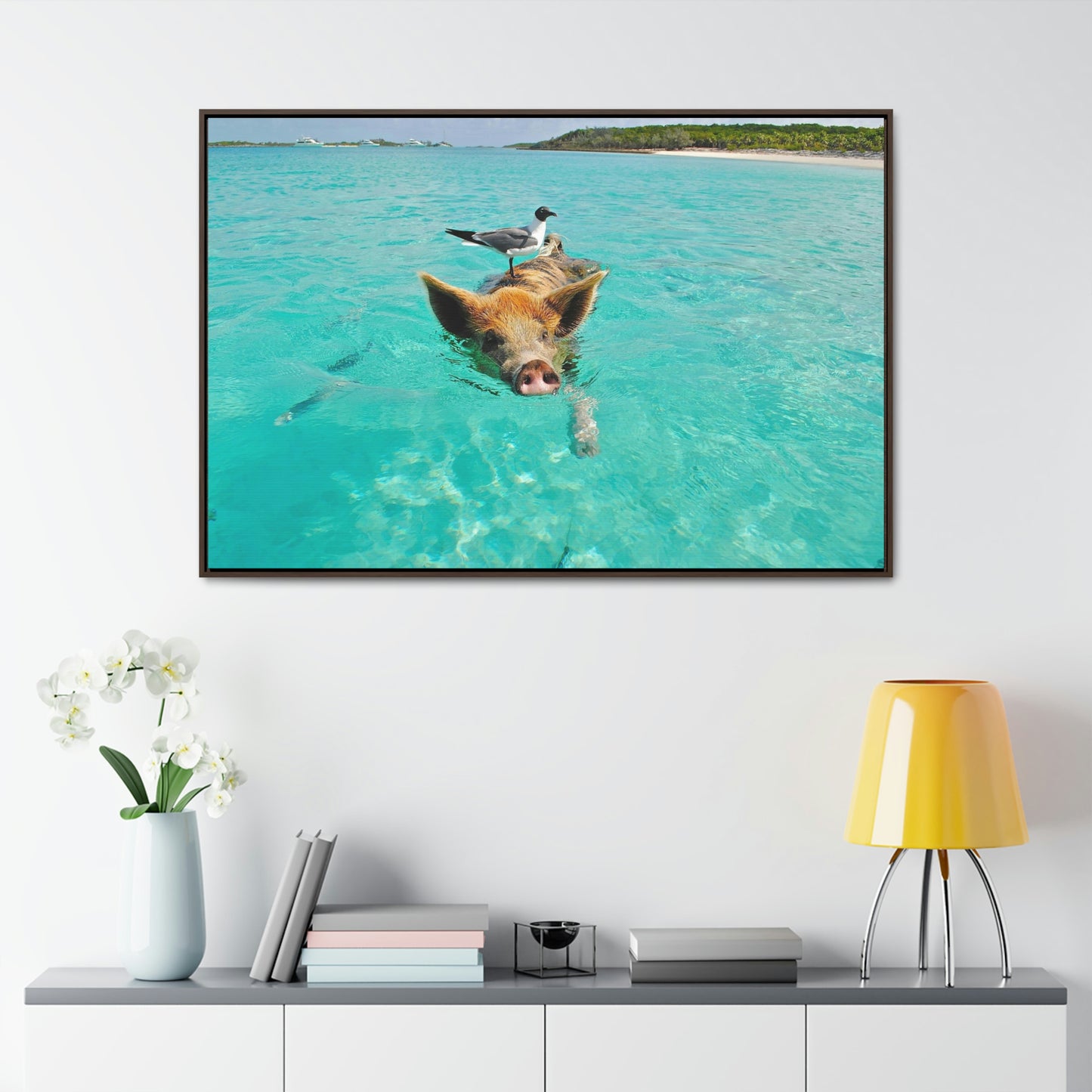 Ocean hog - Gallery Canvas Wraps, Horizontal Frame