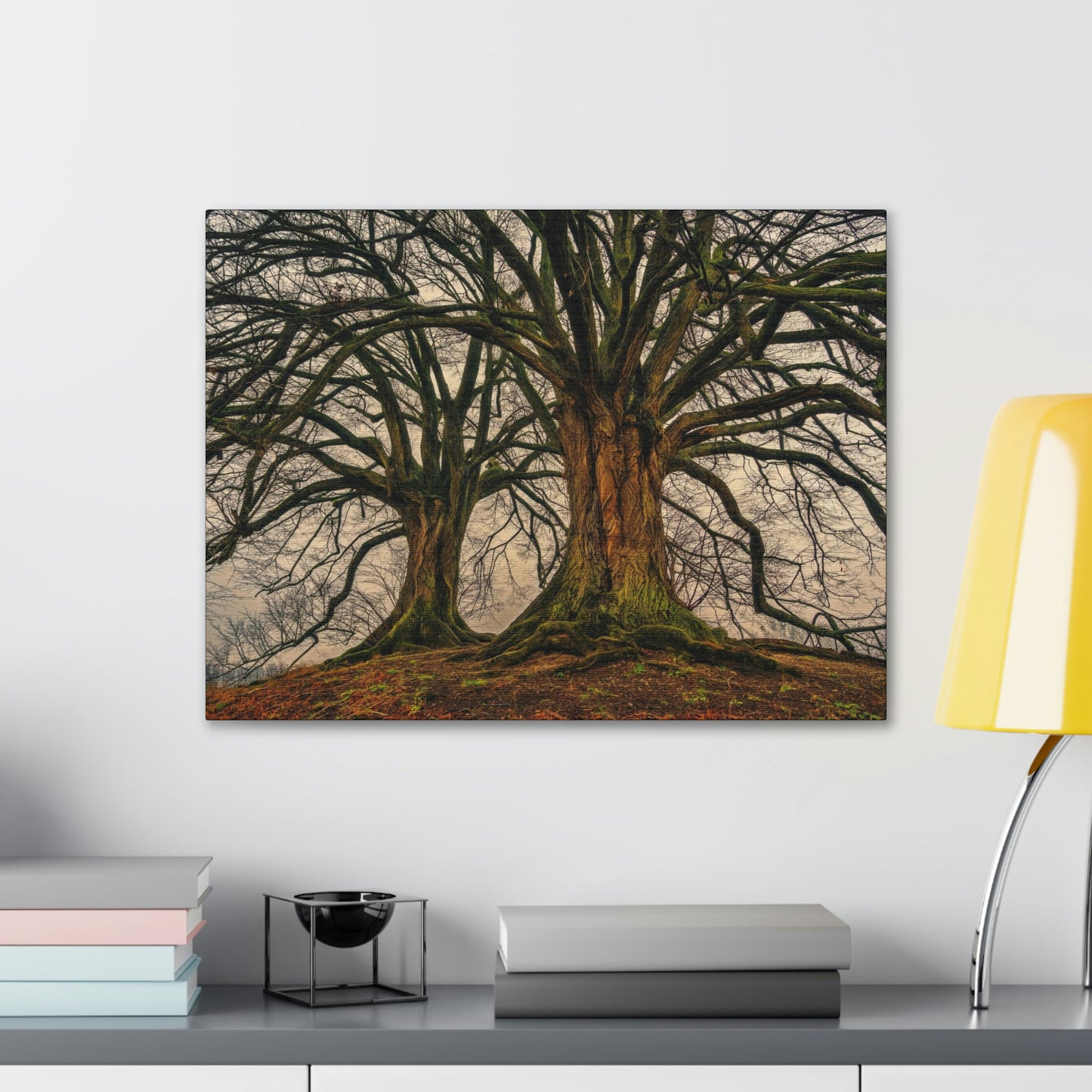 Dark Trees - Nature, Trees, Dark Canvas Gallery Wraps