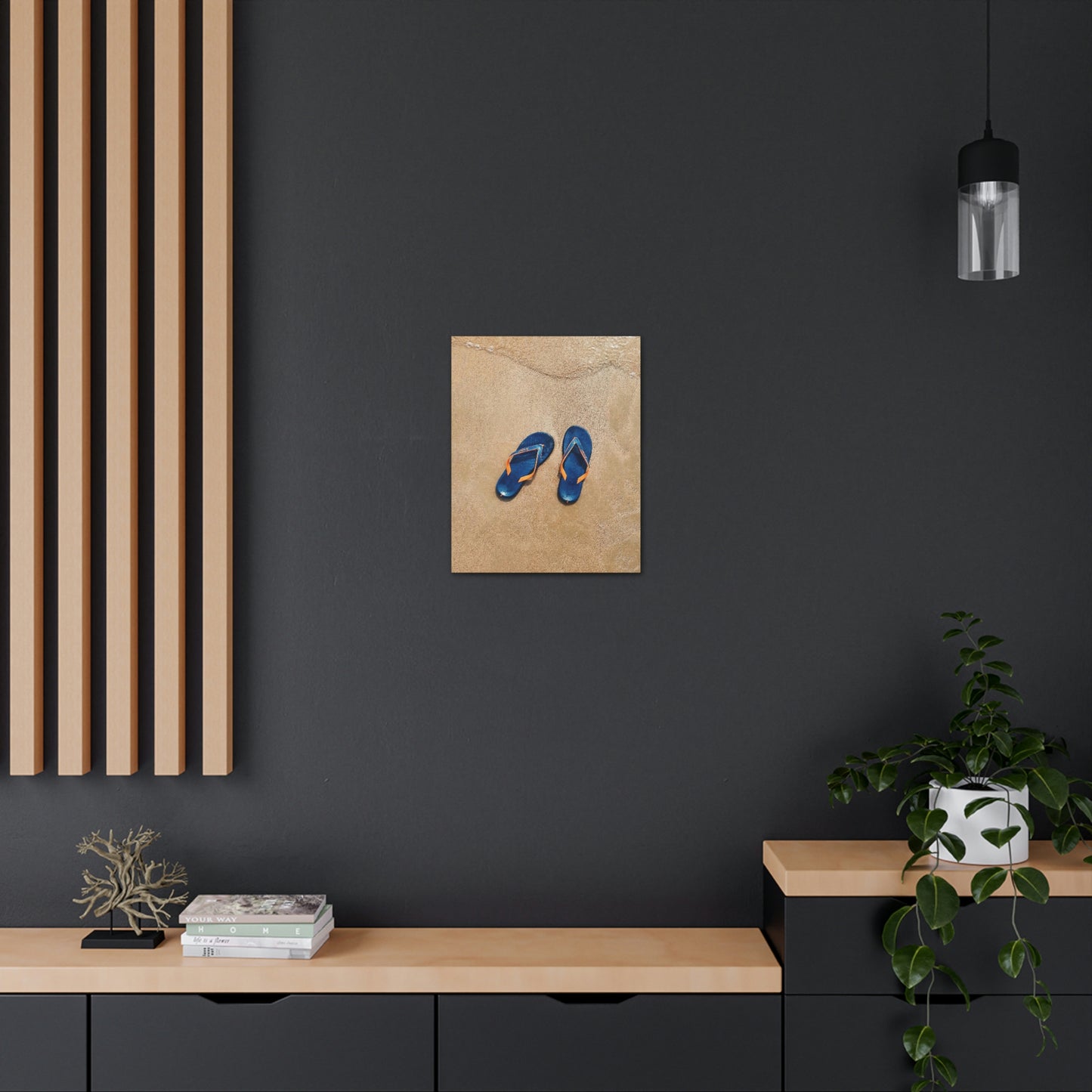 Beachin flip flops - Canvas Gallery Wraps
