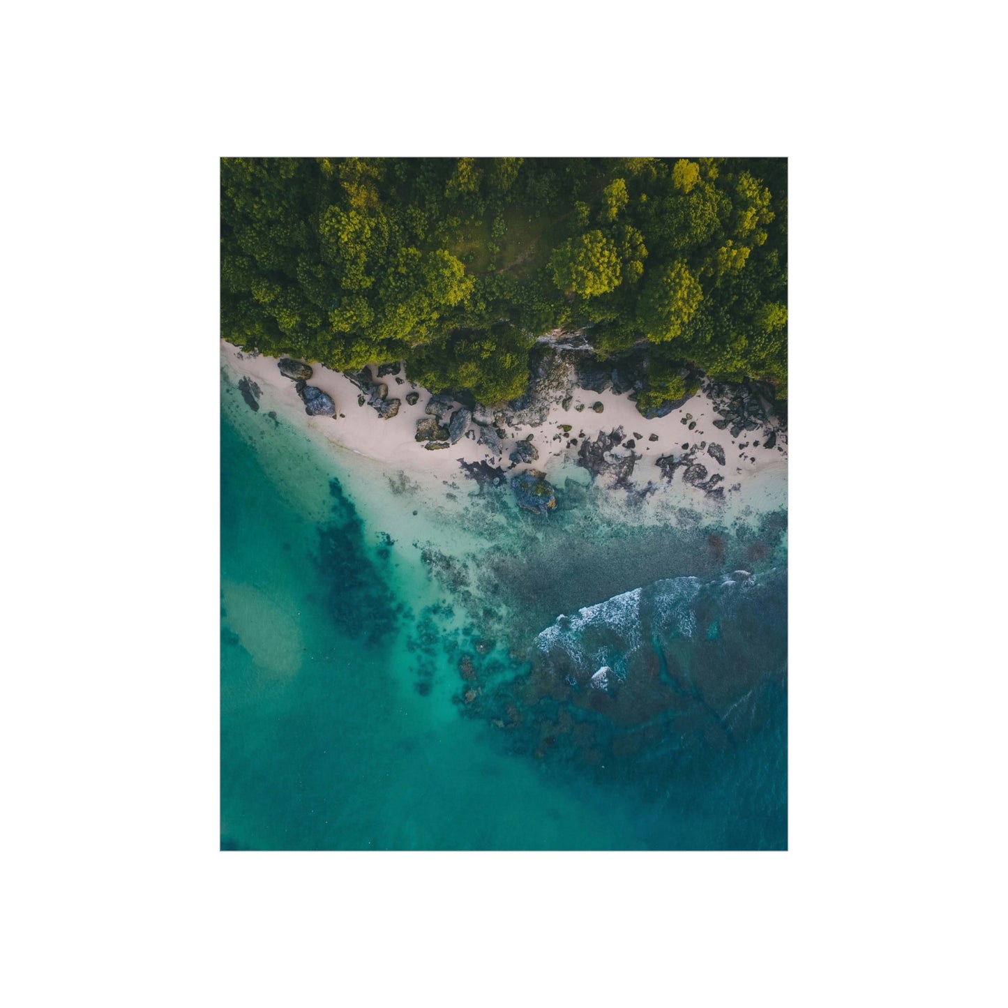Scenic Beach Waves Premium Matte Poster