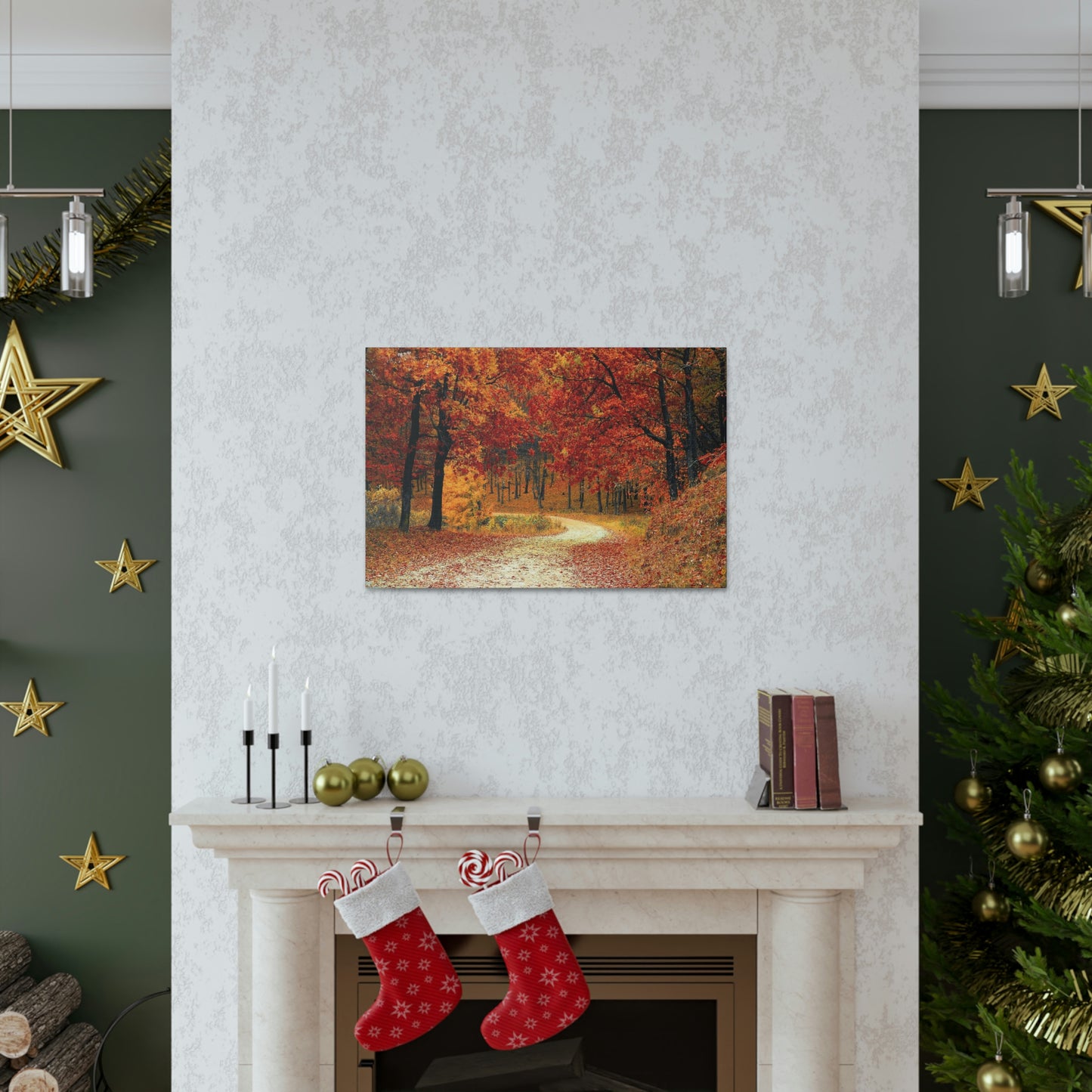 Fall Trail - Foliage forest - Canvas Gallery Wraps
