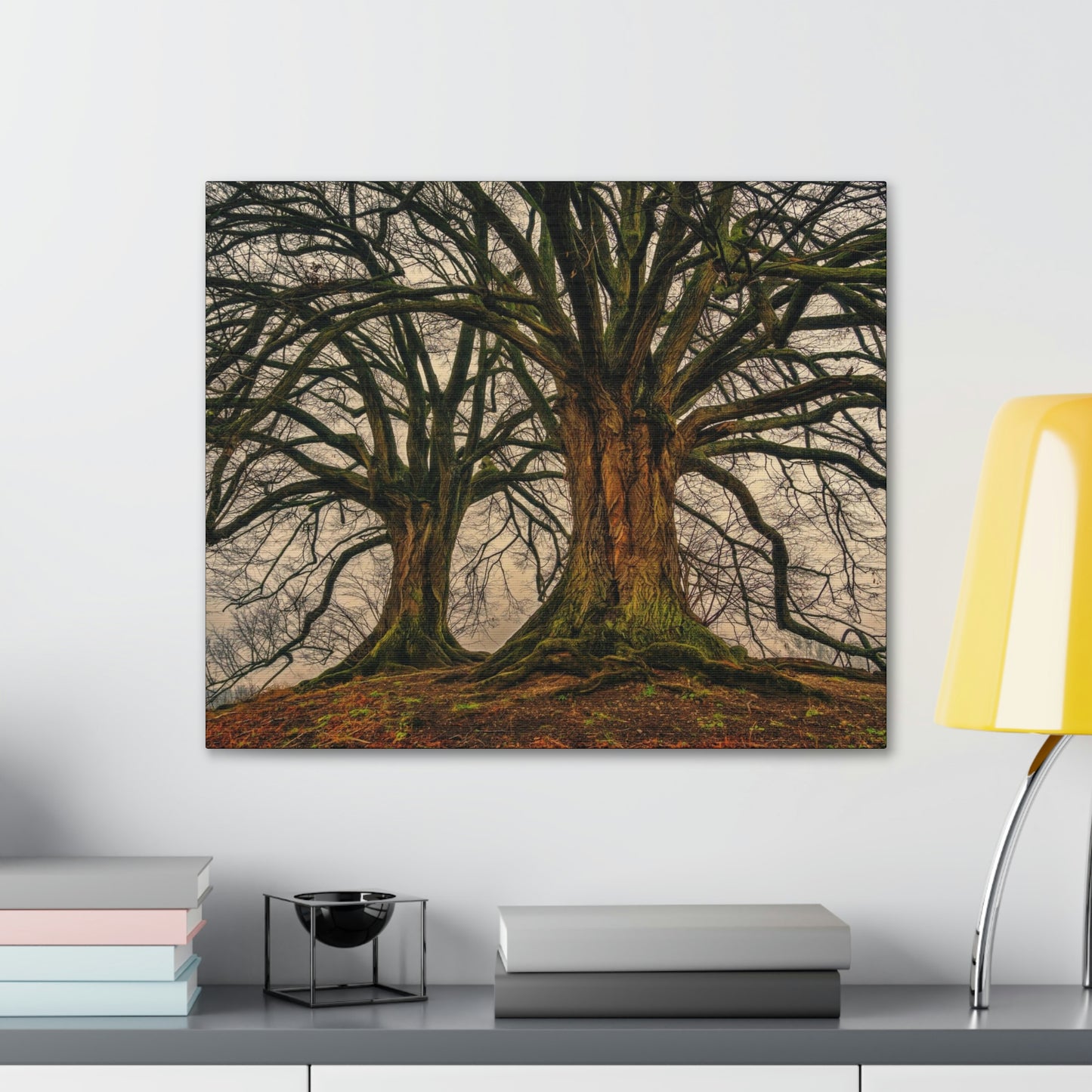 Dark Trees - Nature, Trees, Dark Canvas Gallery Wraps