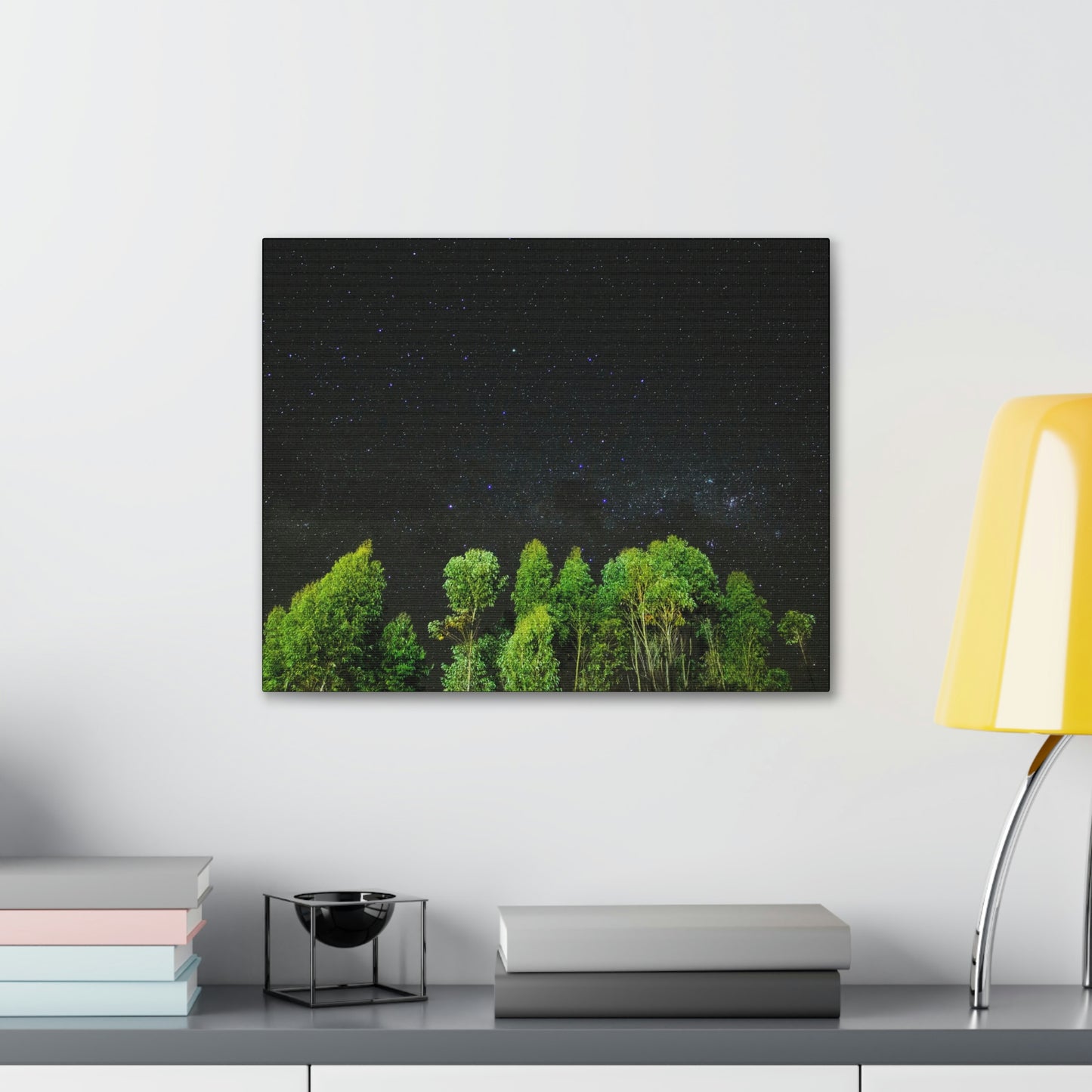 Starry Forest - Star, Forest, Nature - Canvas Gallery Wraps