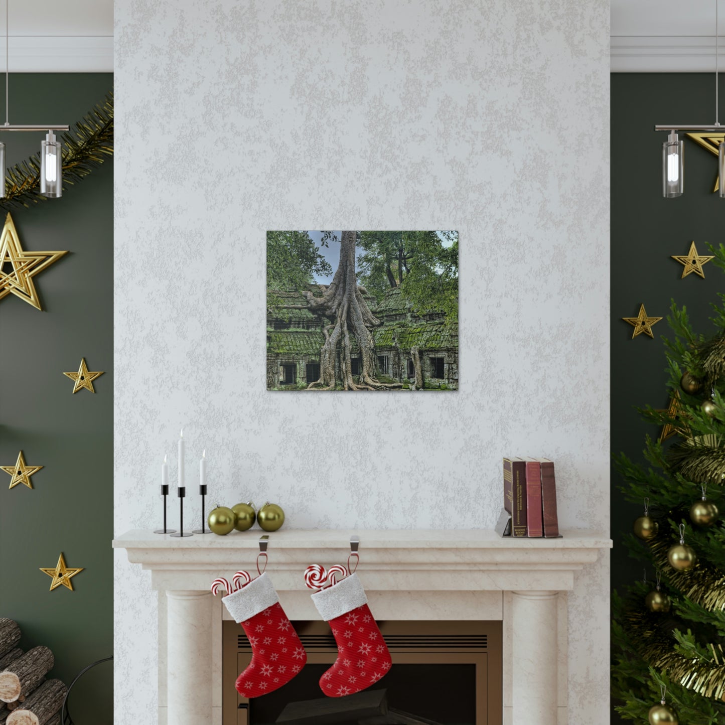 Jungle Temple - nature, trees Canvas Gallery Wraps