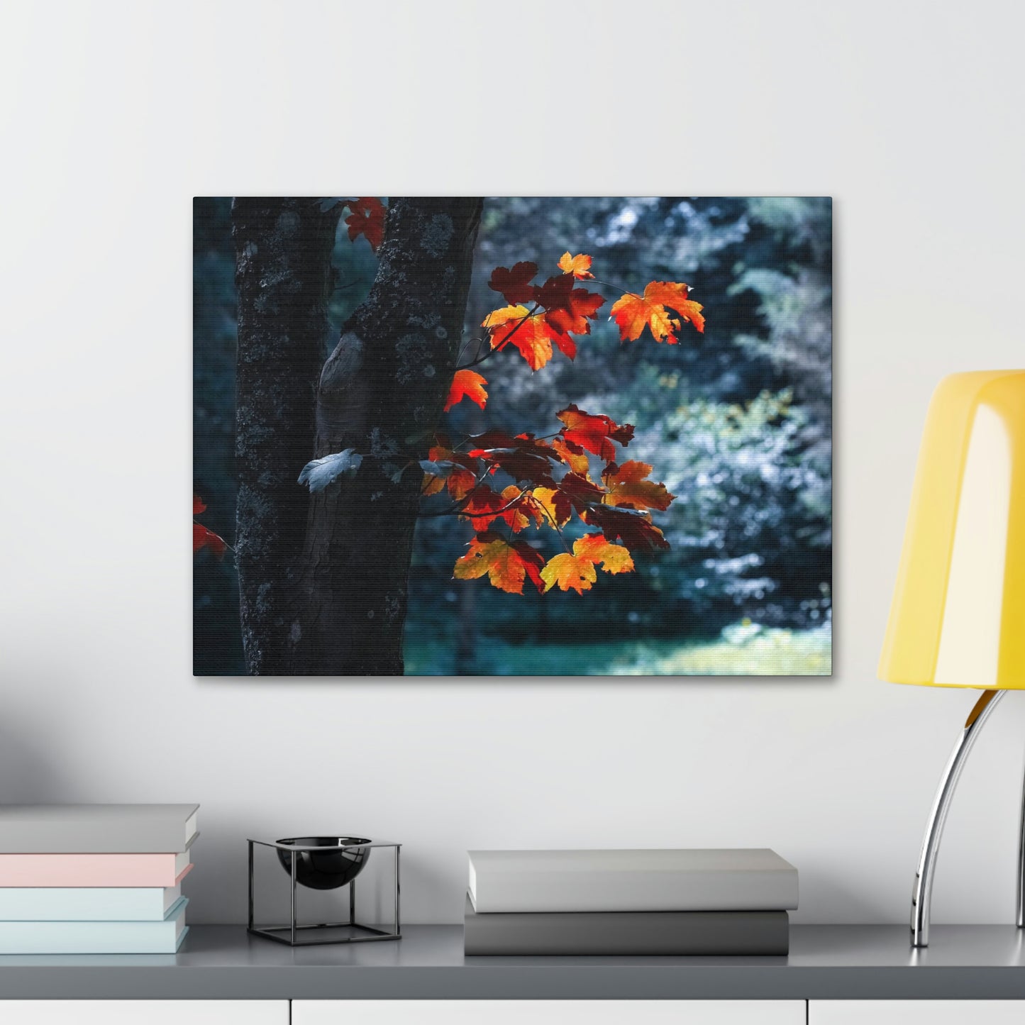 The last Leaves, Fall, Foliage, Nature, Forest - Canvas Gallery Wraps