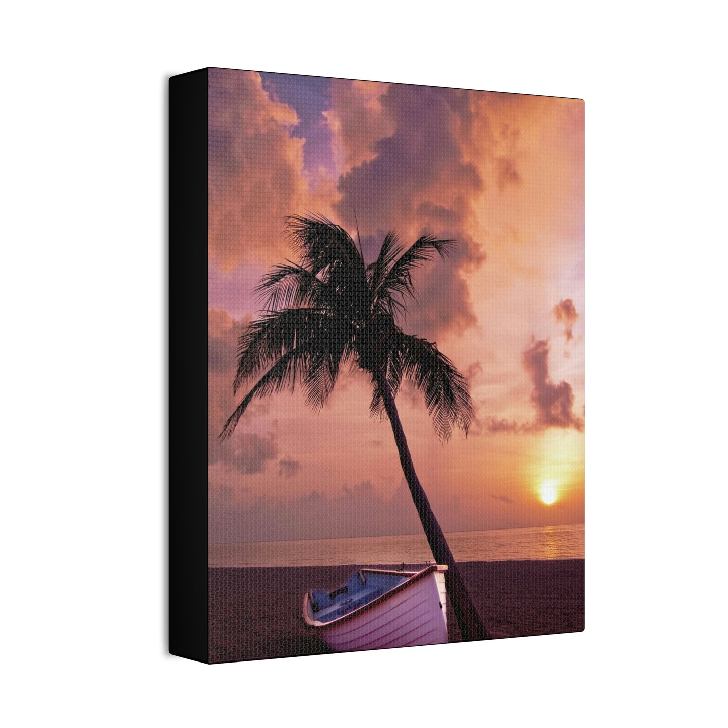 Beach Sunset Polyester Canvas