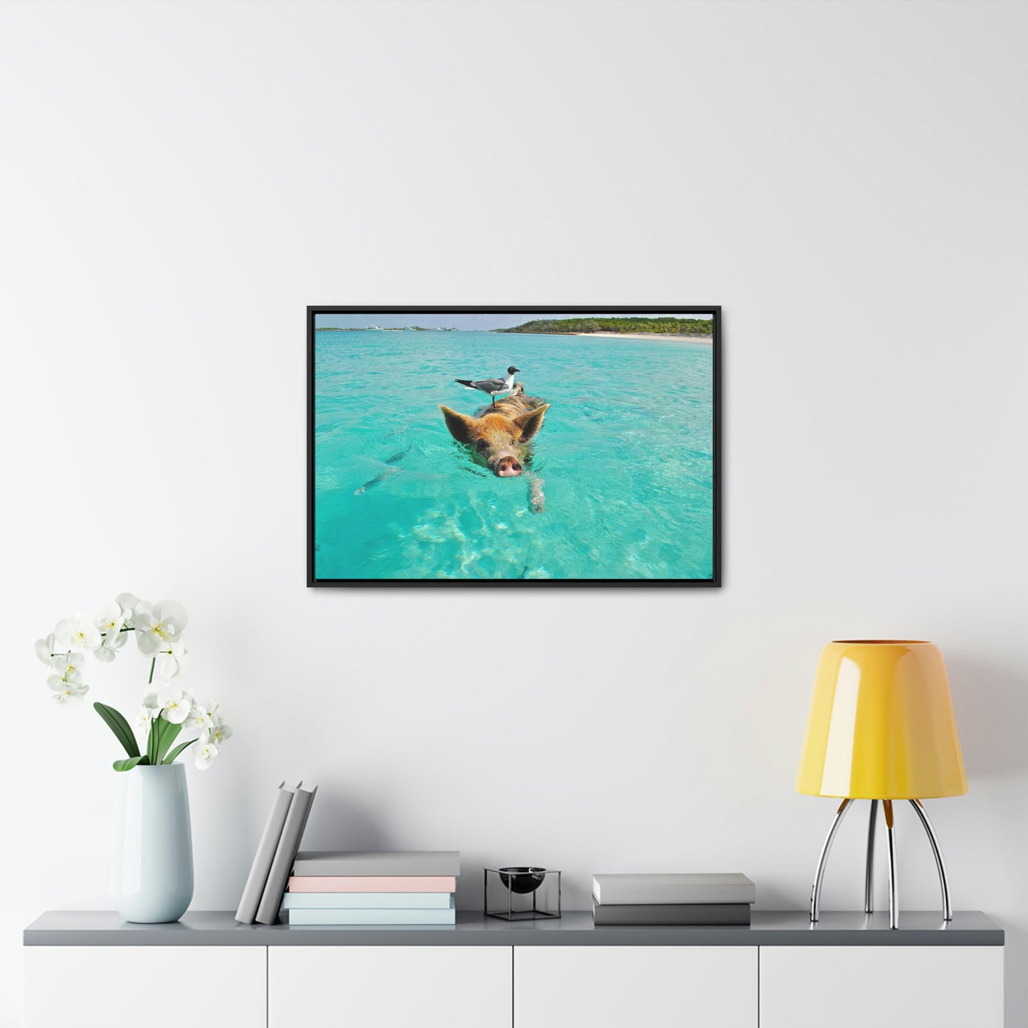 Ocean hog - Gallery Canvas Wraps, Horizontal Frame