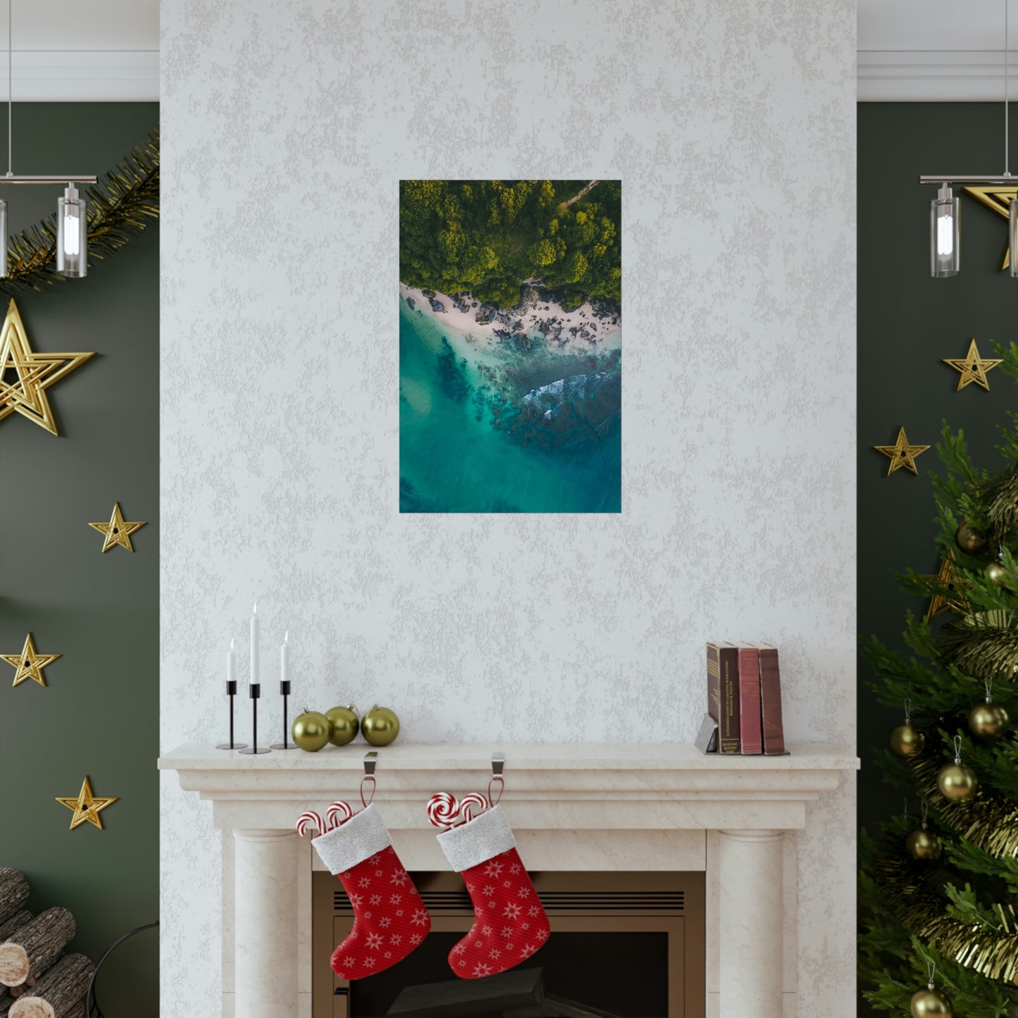 Scenic Beach Waves Premium Matte Poster