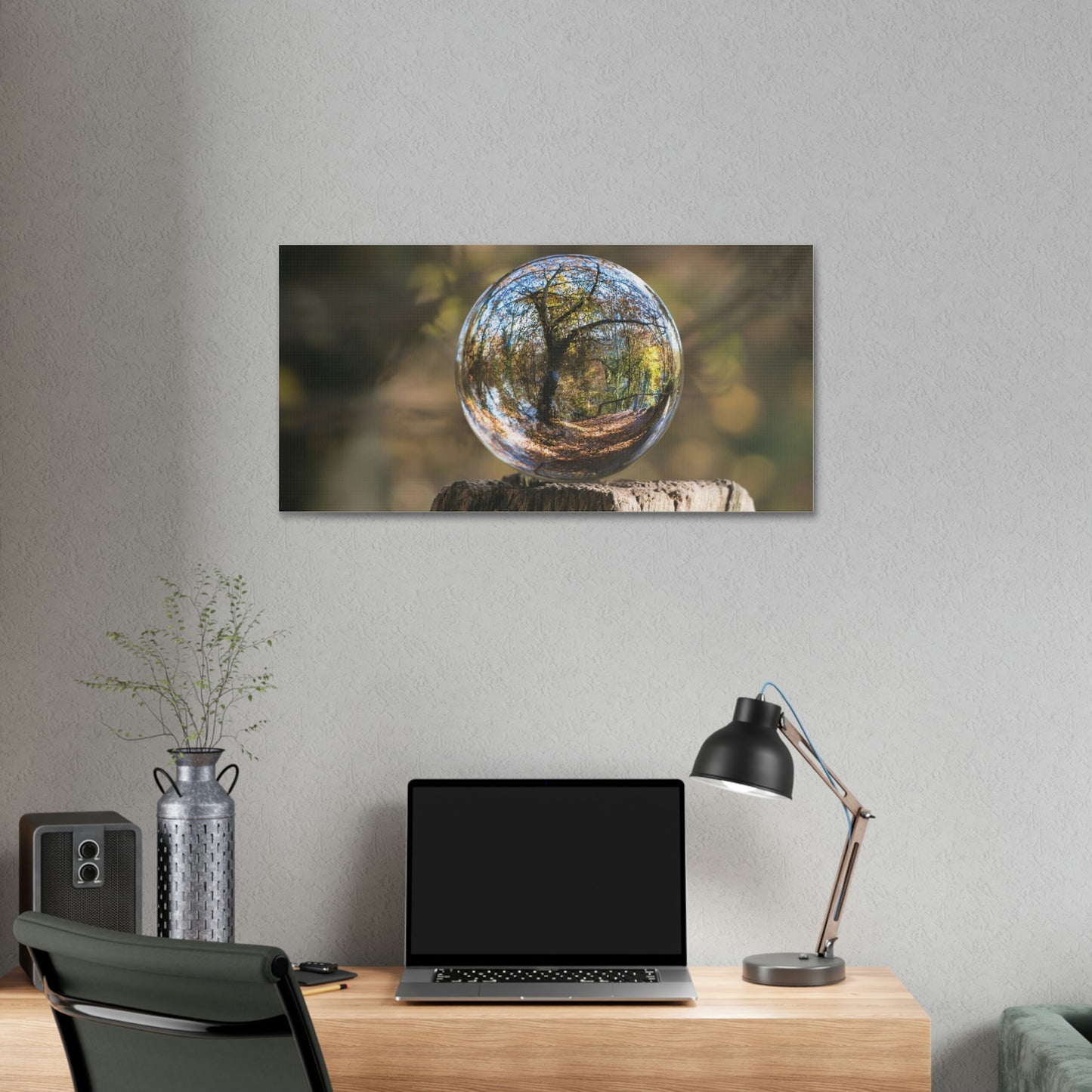 Forest, Globe, Trees, Nature, Forest Globe - Polyester Canvas