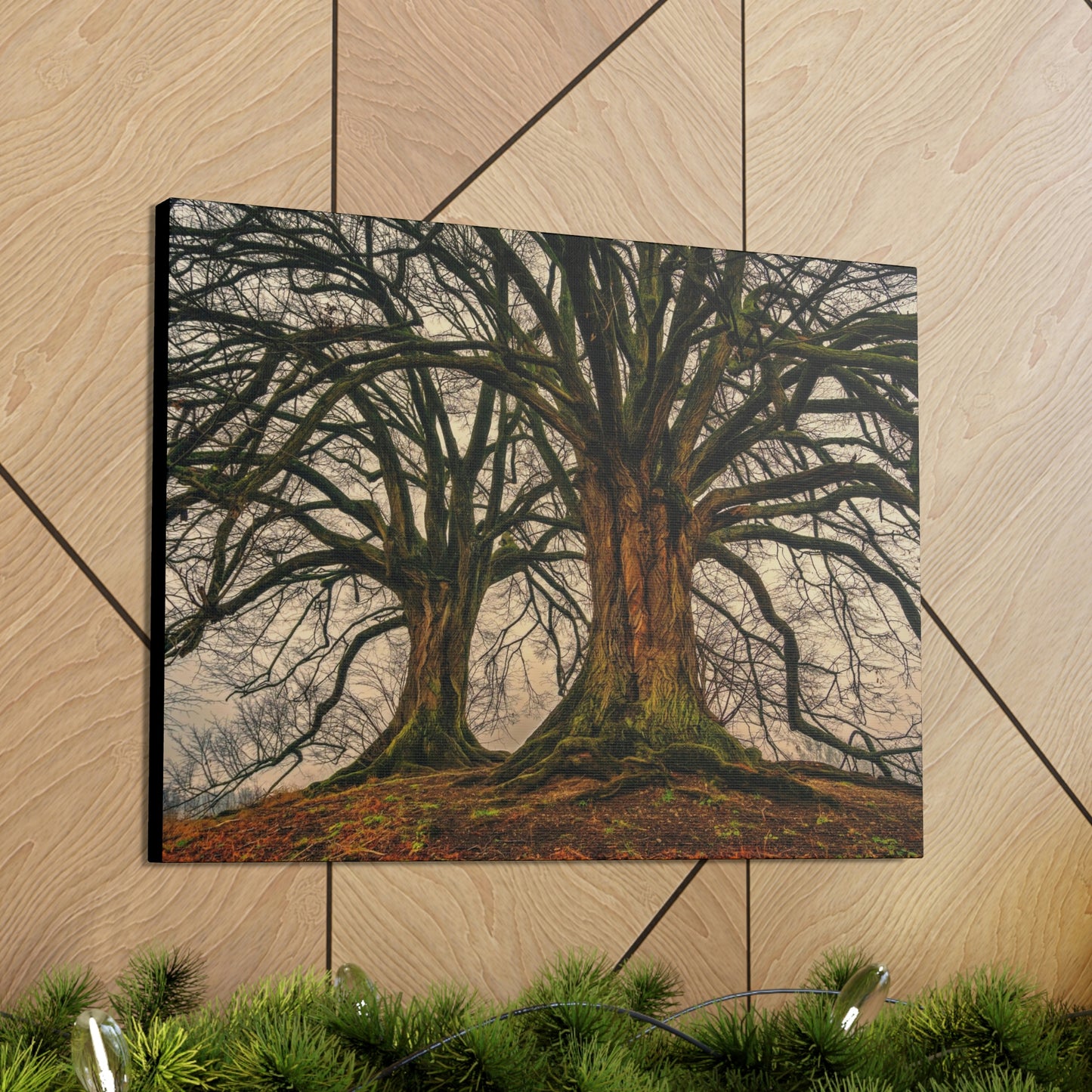 Dark Trees - Nature, Trees, Dark Canvas Gallery Wraps