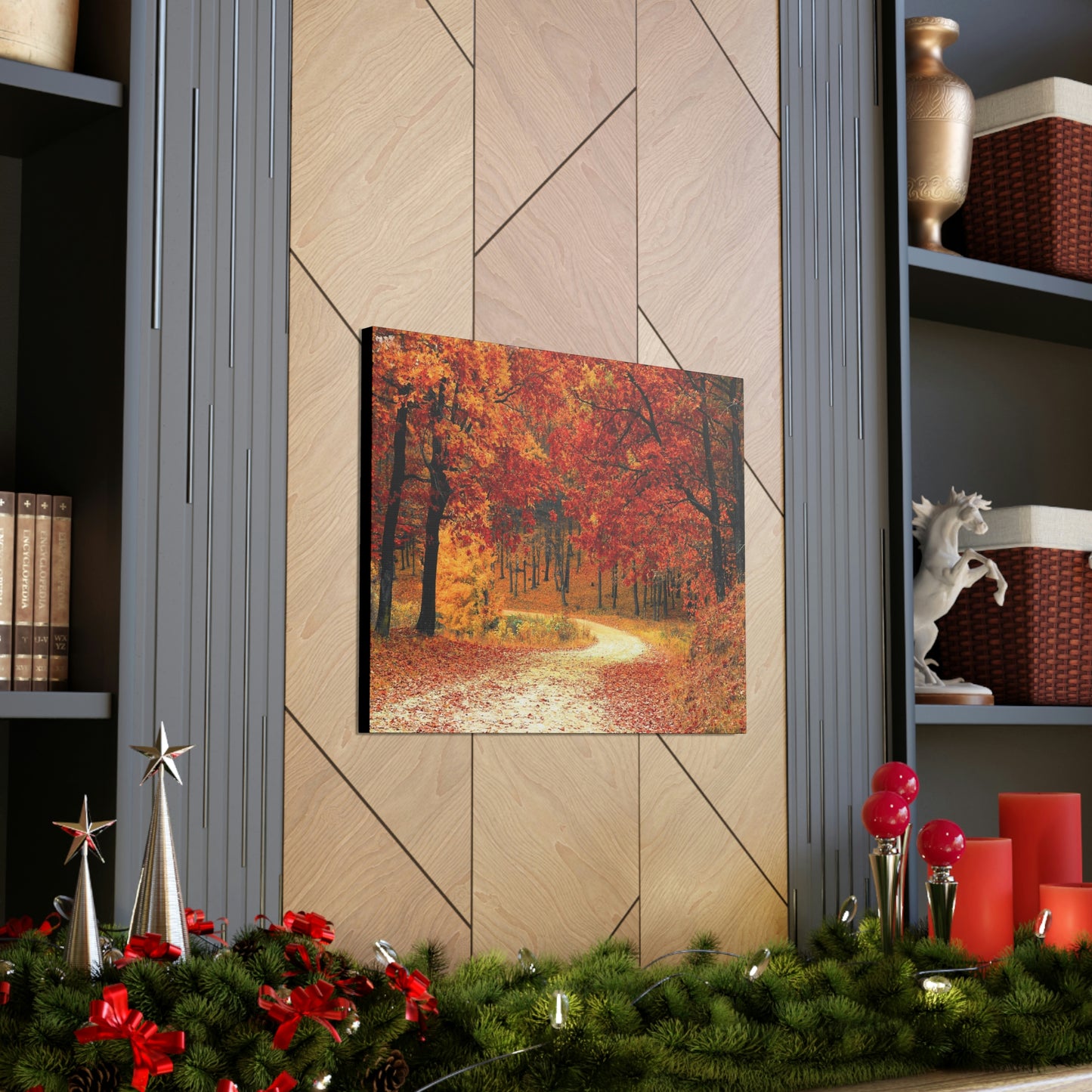 Fall Trail - Foliage forest - Canvas Gallery Wraps