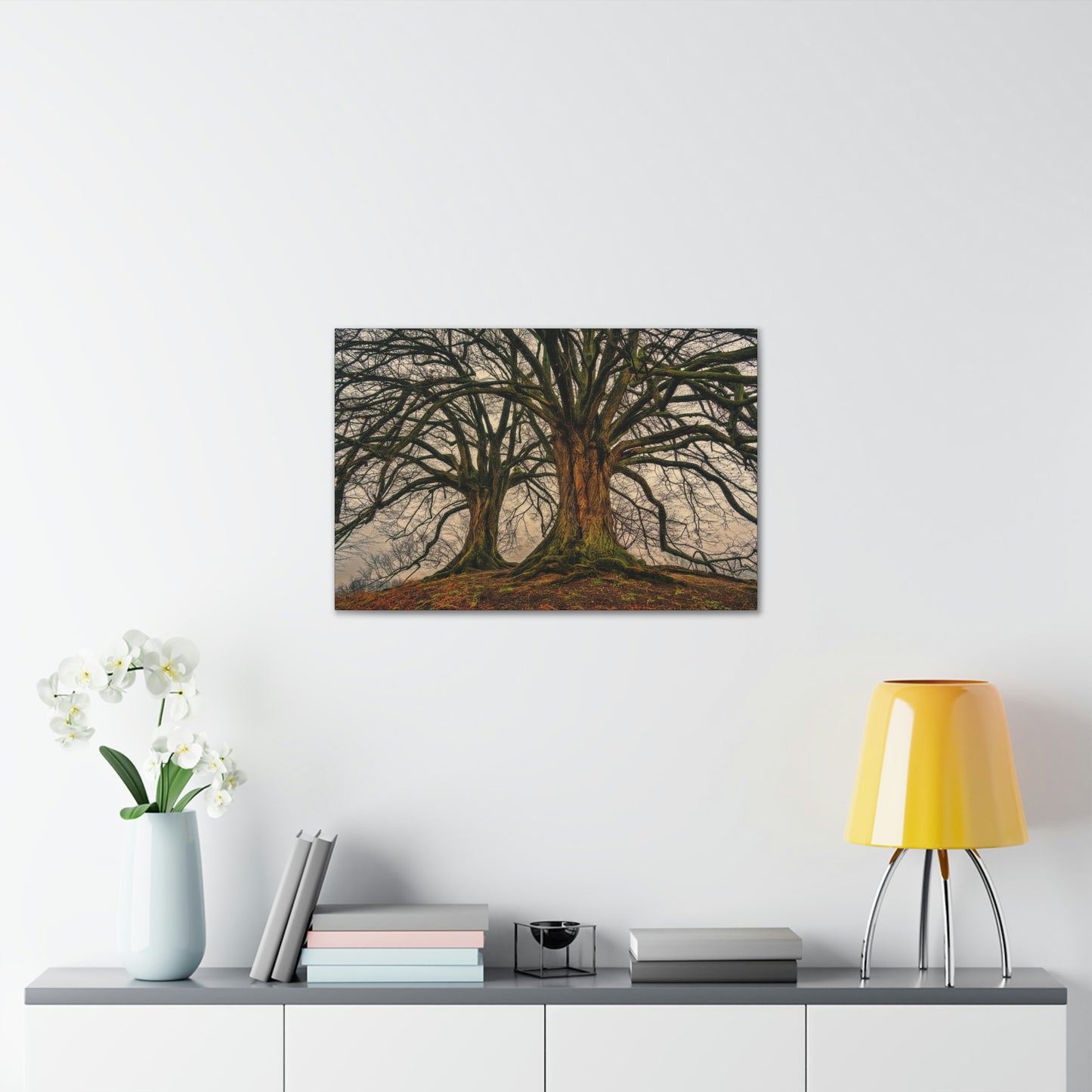 Dark Trees - Nature, Trees, Dark Canvas Gallery Wraps