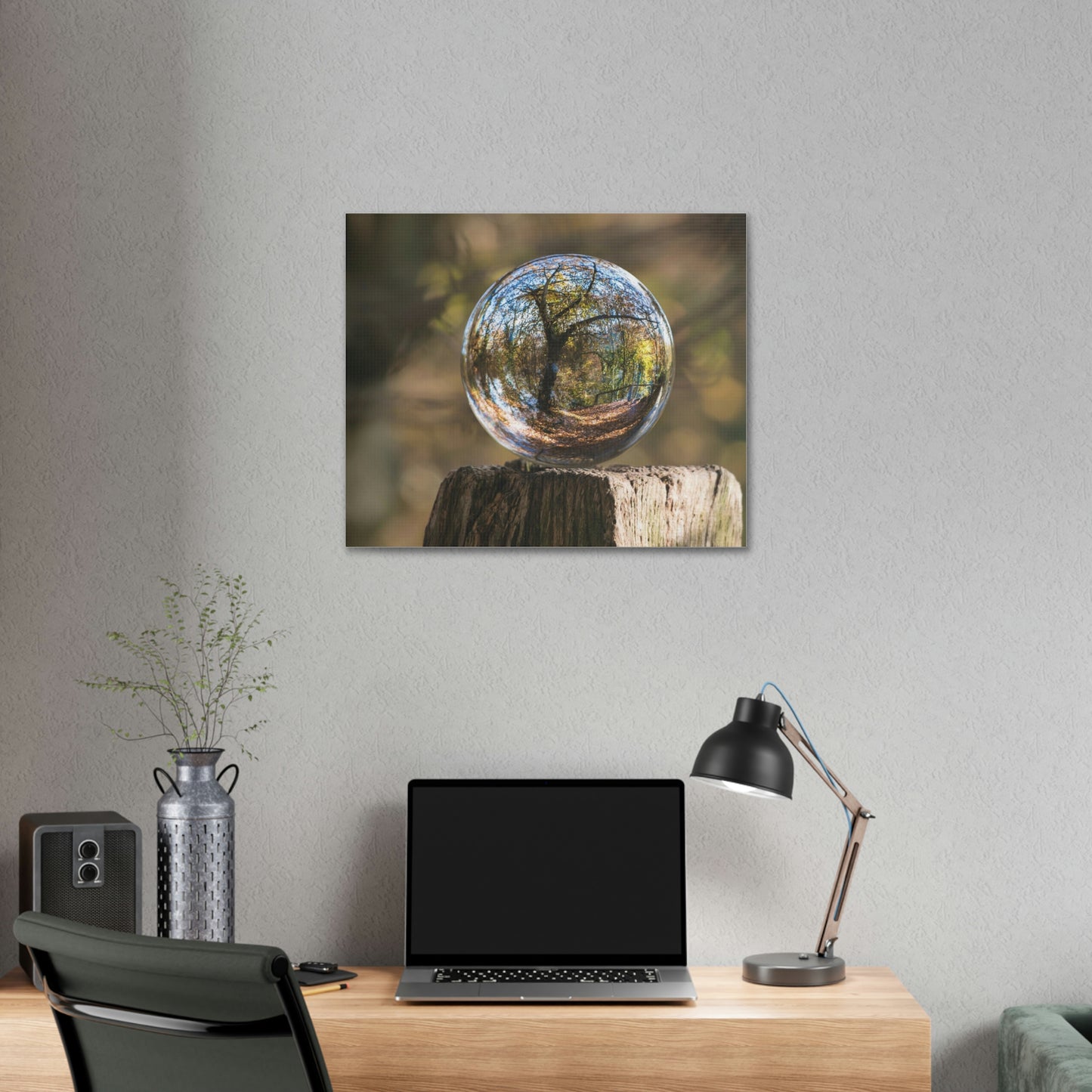 Forest, Globe, Trees, Nature, Forest Globe - Polyester Canvas