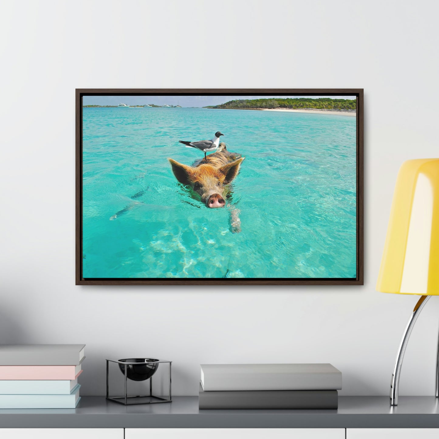 Ocean hog - Gallery Canvas Wraps, Horizontal Frame