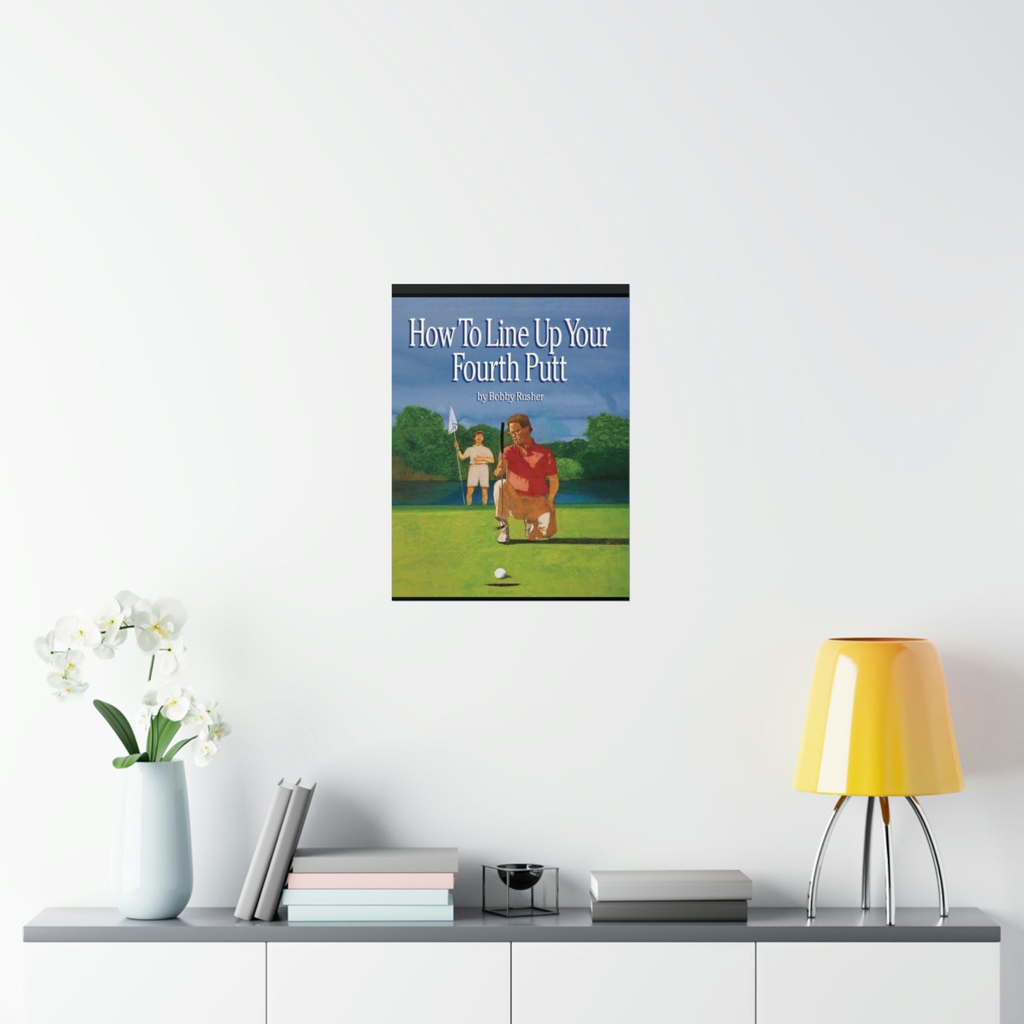 How to Line Up Your fourth Putt - Matte Vertical Posters