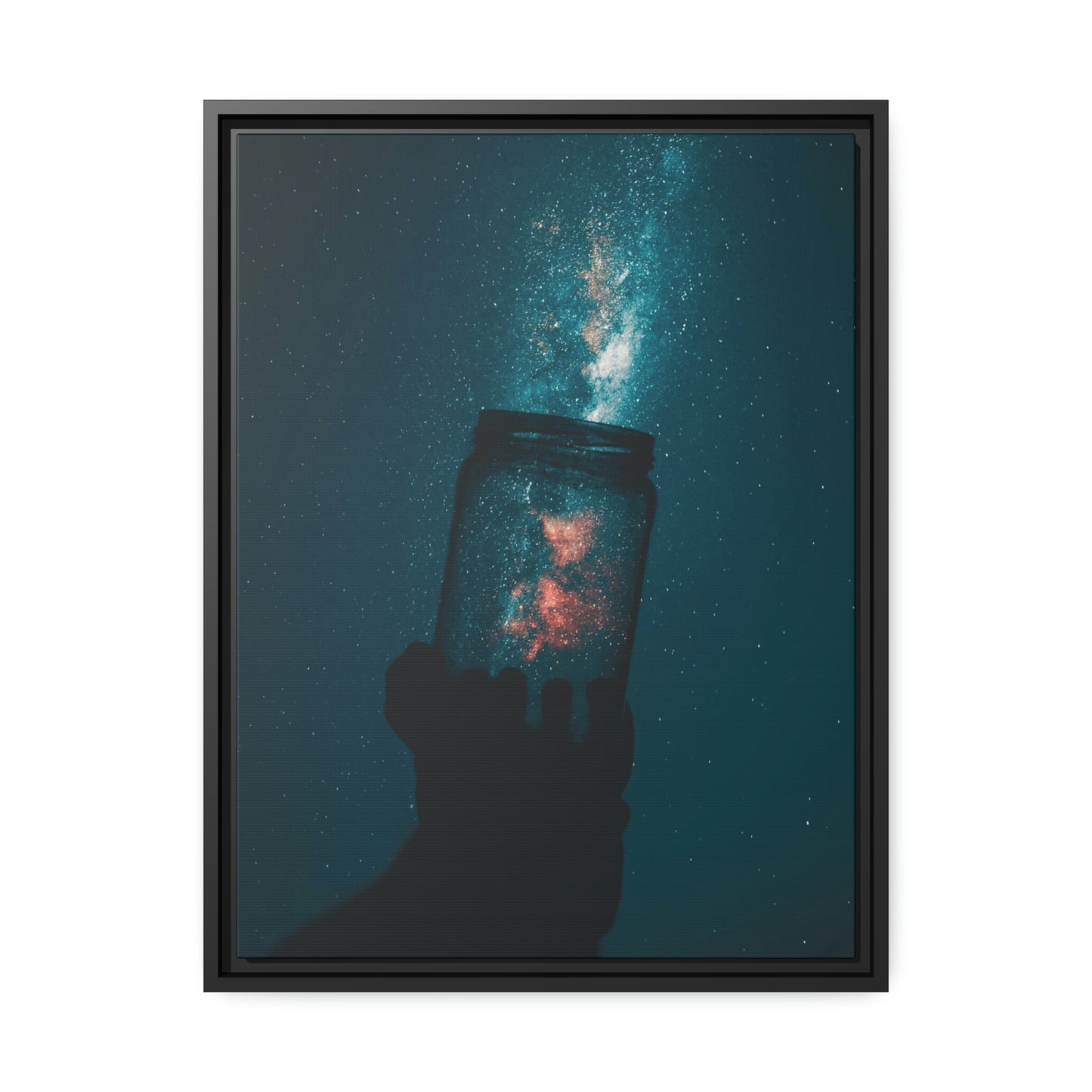 Star Catcher - Matte Canvas, Black Frame