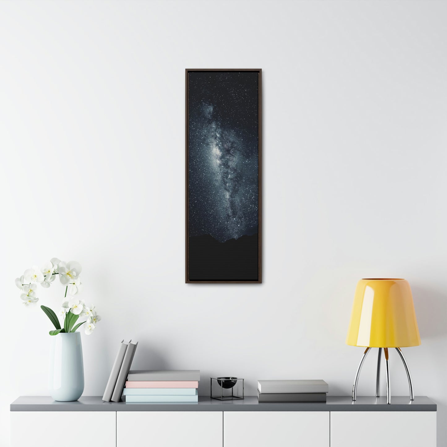 Star Scape, Stars, Space, Galaxy, Night sky - Gallery Canvas Wraps, Vertical Frame