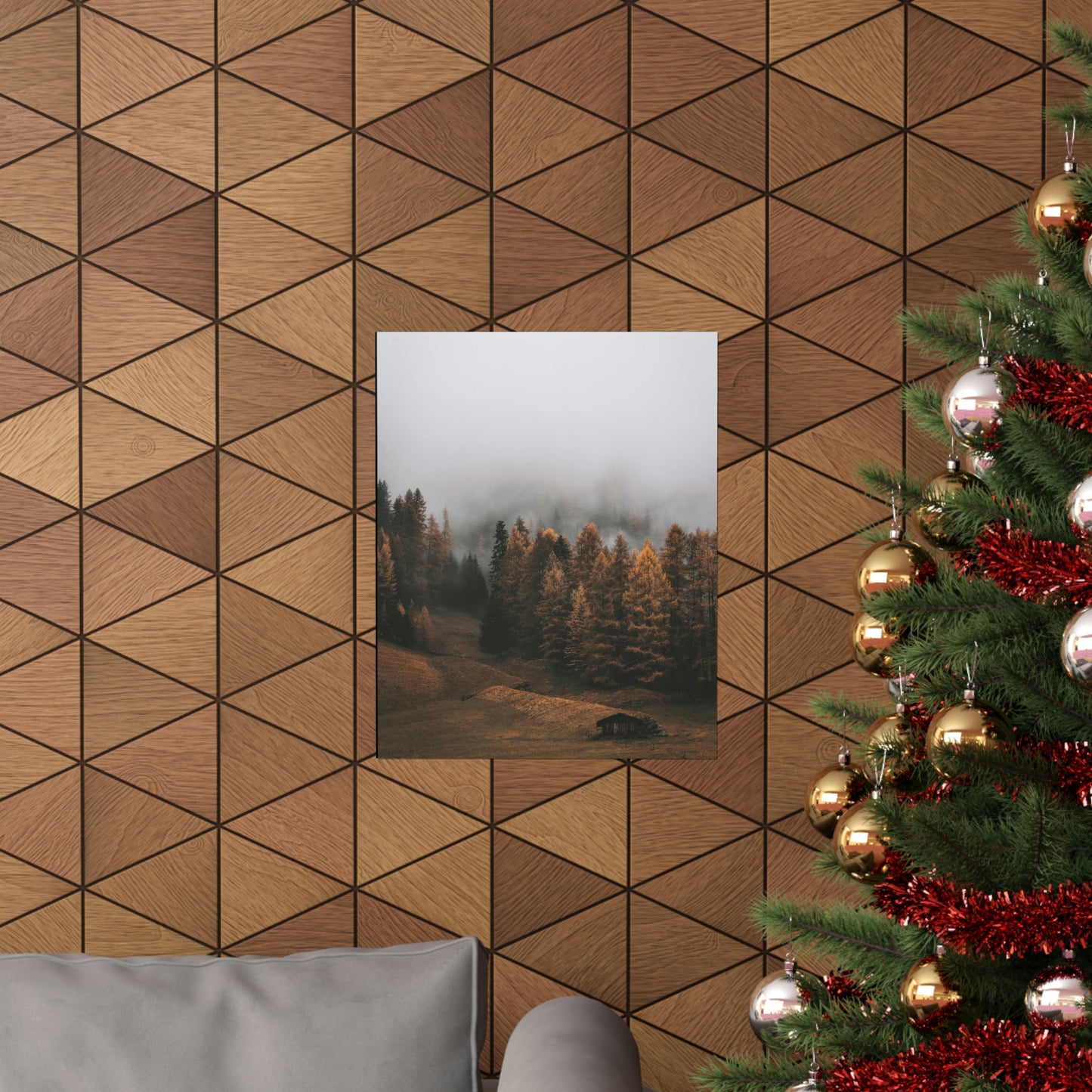Smokey Mountains, Forest, Fog - Premium Matte Vertical Posters