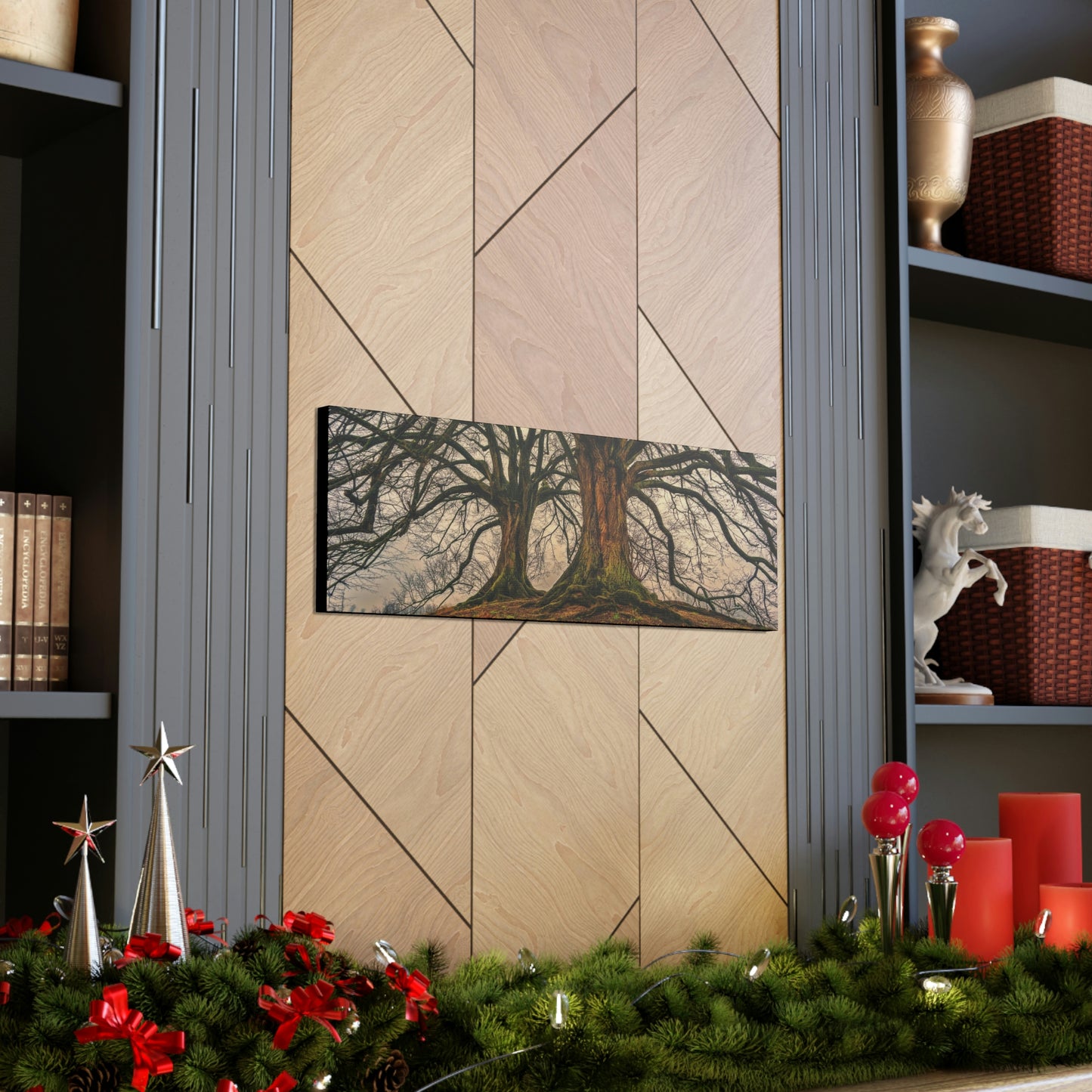 Dark Trees - Nature, Trees, Dark Canvas Gallery Wraps