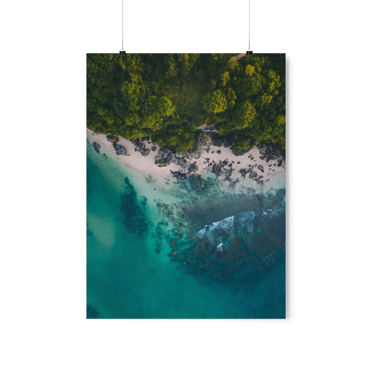 Scenic Beach Waves Premium Matte Poster