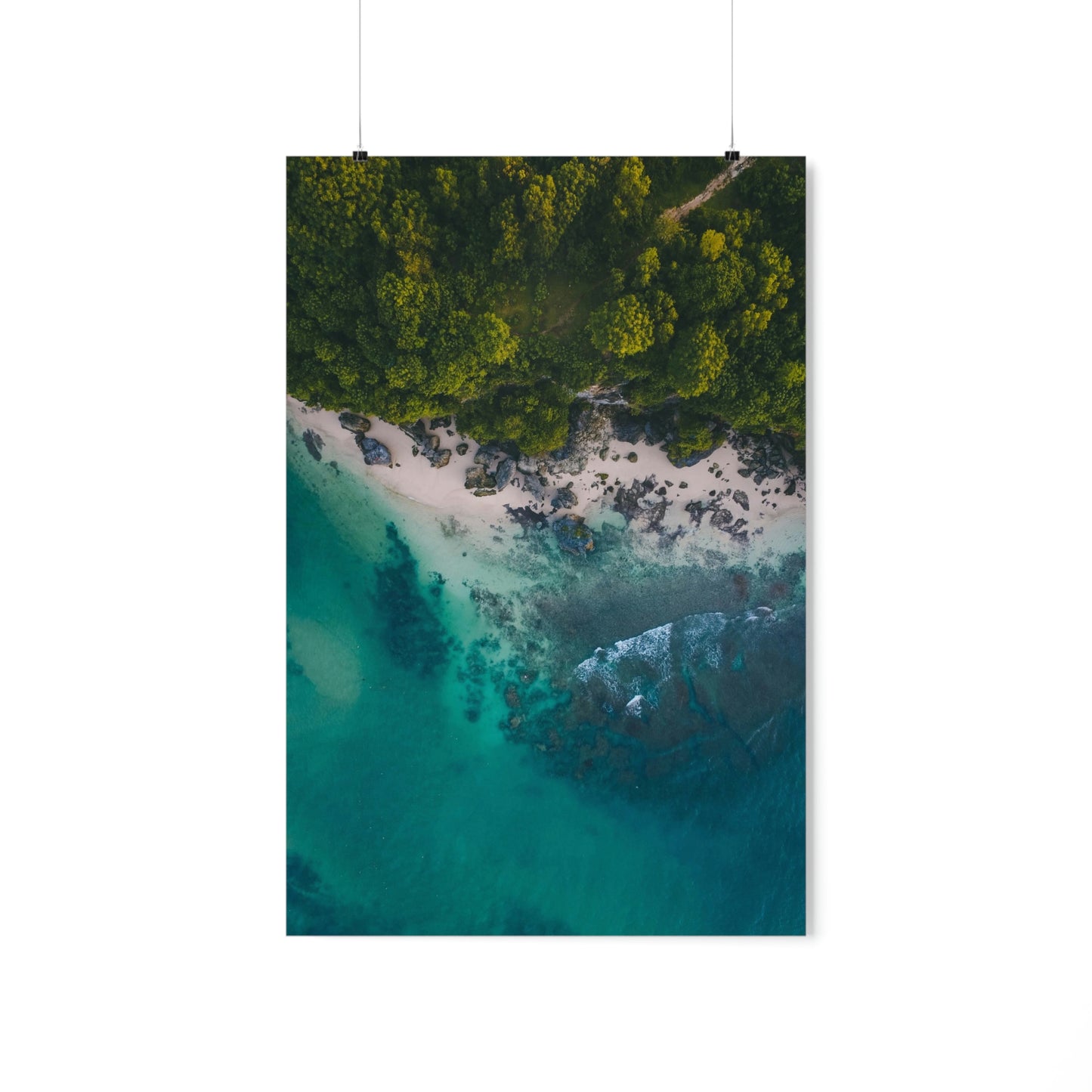 Scenic Beach Waves Premium Matte Poster