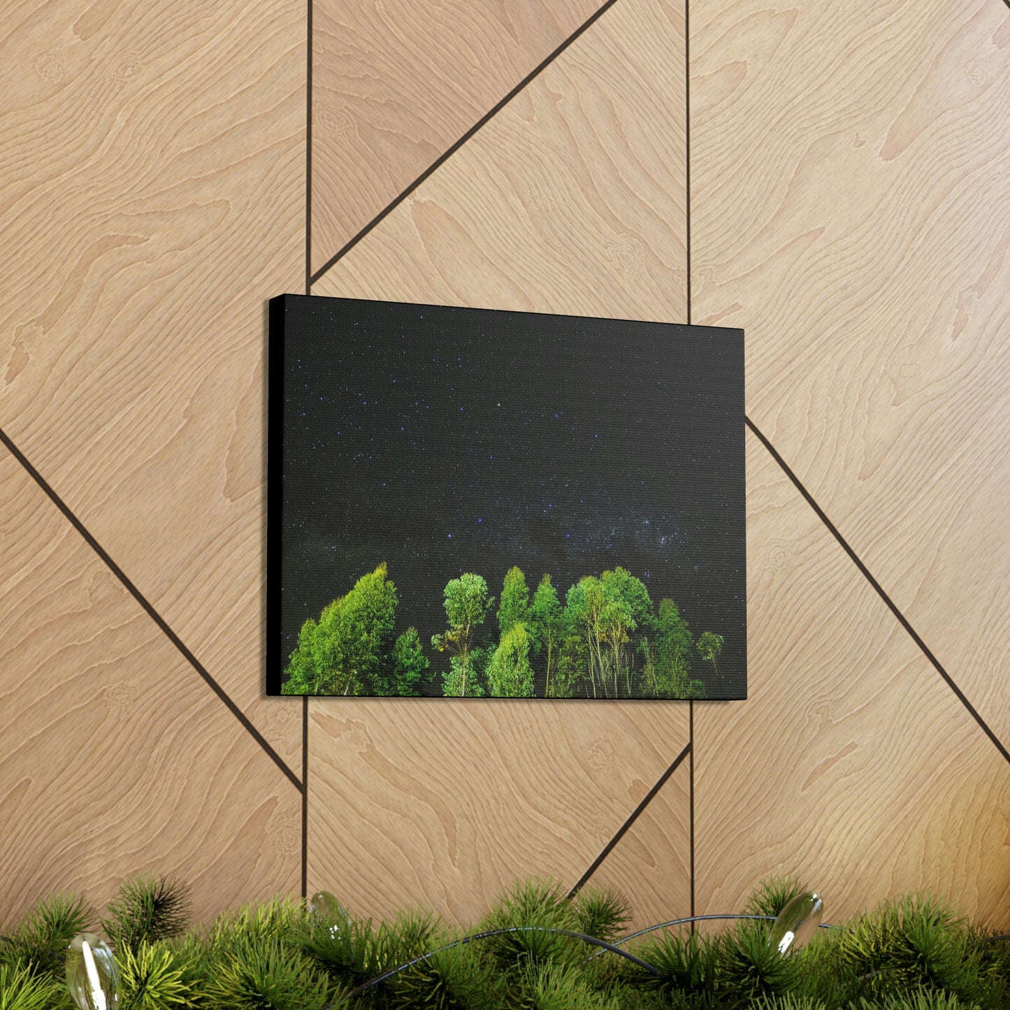 Starry Forest - Star, Forest, Nature - Canvas Gallery Wraps