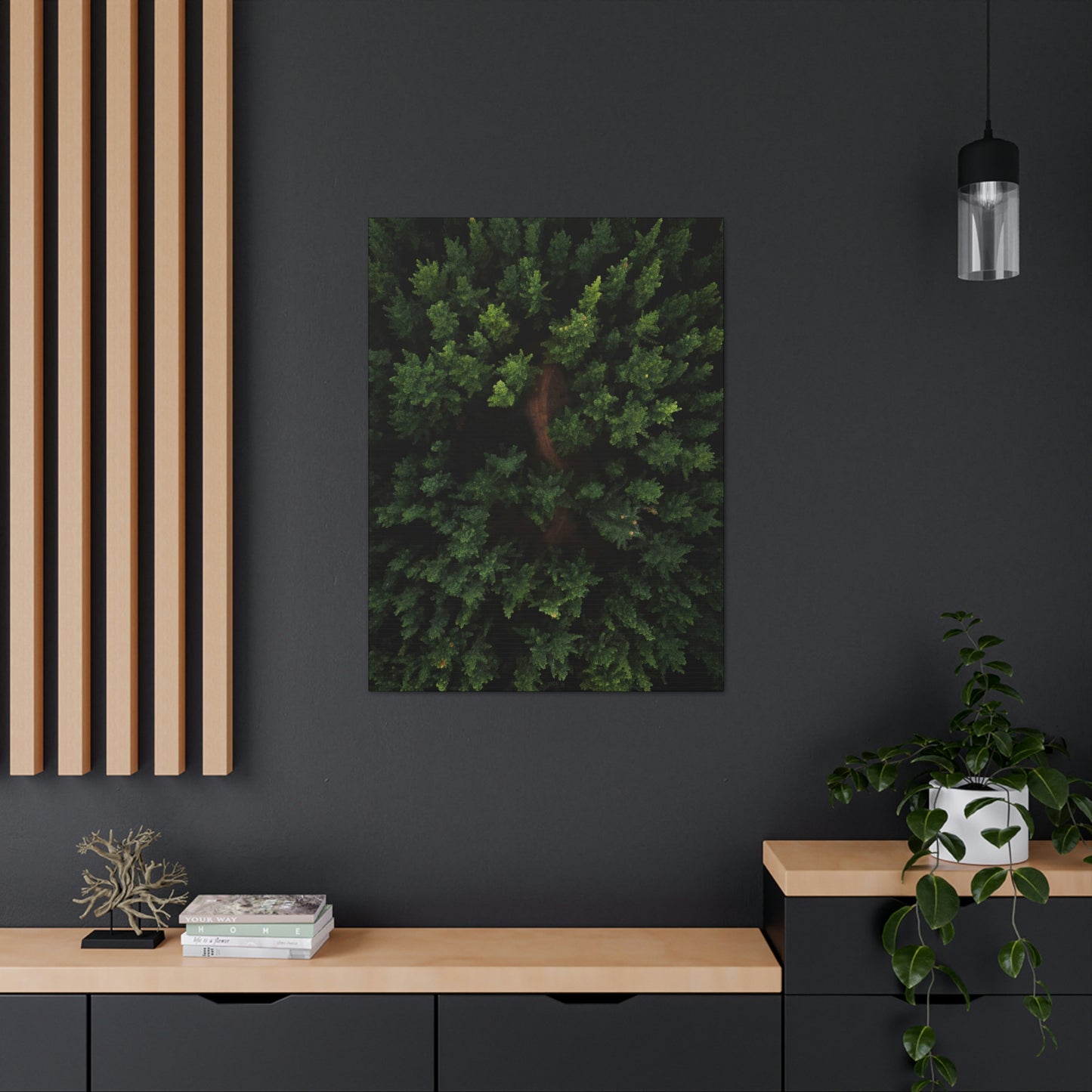Forest eagle-view - Canvas Gallery Wraps