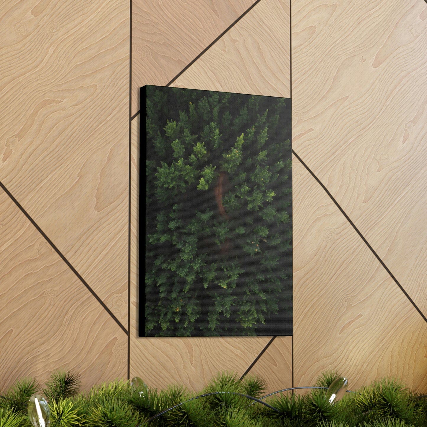 Forest eagle-view - Canvas Gallery Wraps