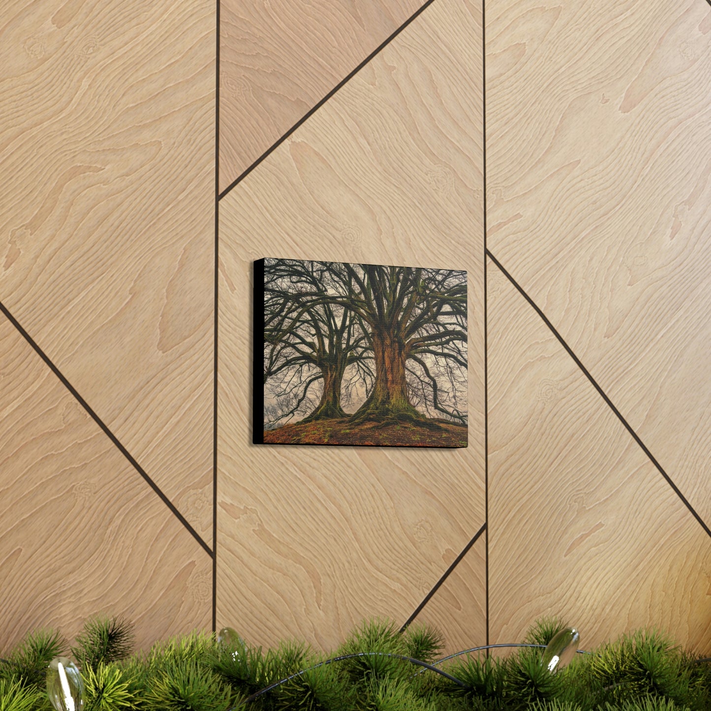 Dark Trees - Nature, Trees, Dark Canvas Gallery Wraps