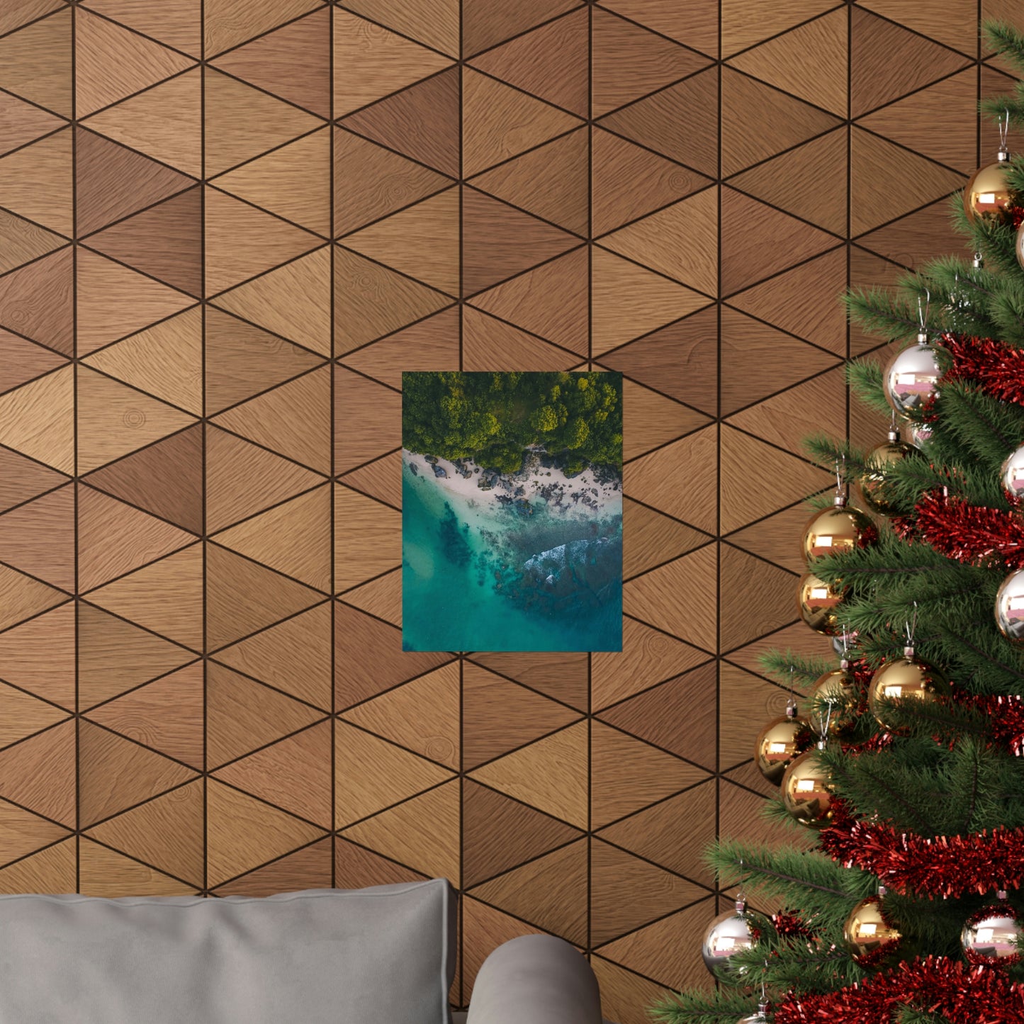Scenic Beach Waves Premium Matte Poster