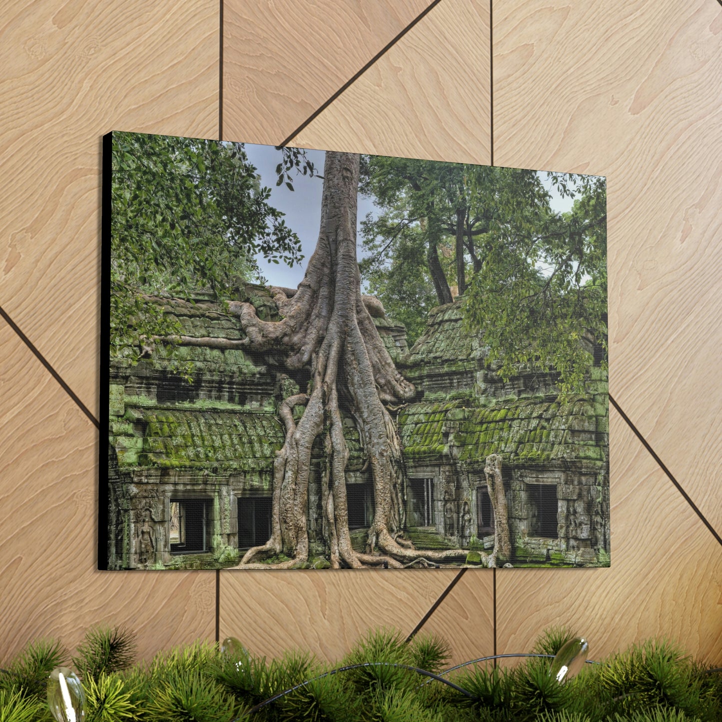 Jungle Temple - nature, trees Canvas Gallery Wraps