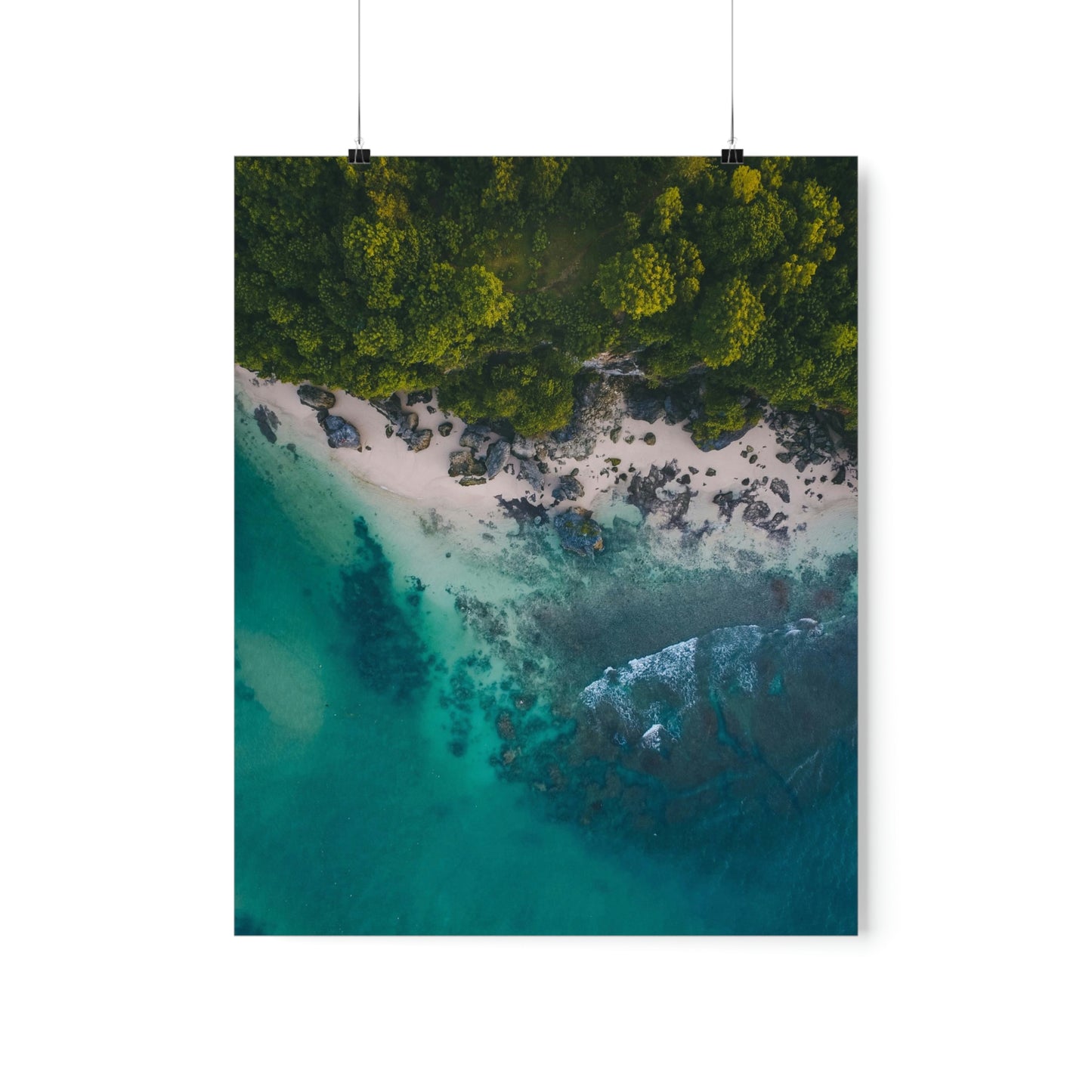 Scenic Beach Waves Premium Matte Poster