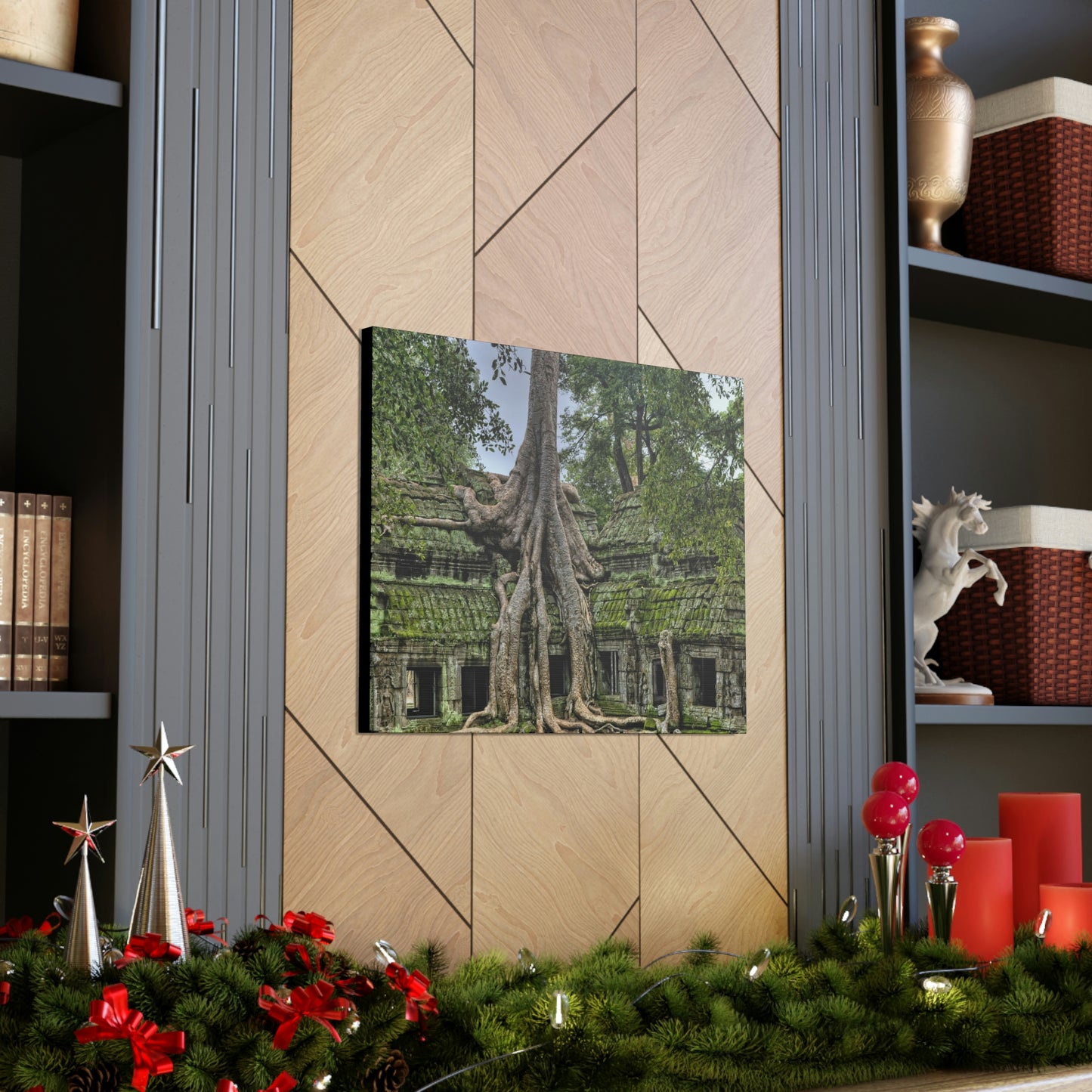 Jungle Temple - nature, trees Canvas Gallery Wraps