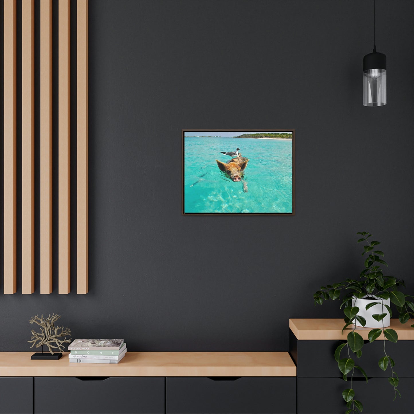 Ocean hog - Gallery Canvas Wraps, Horizontal Frame