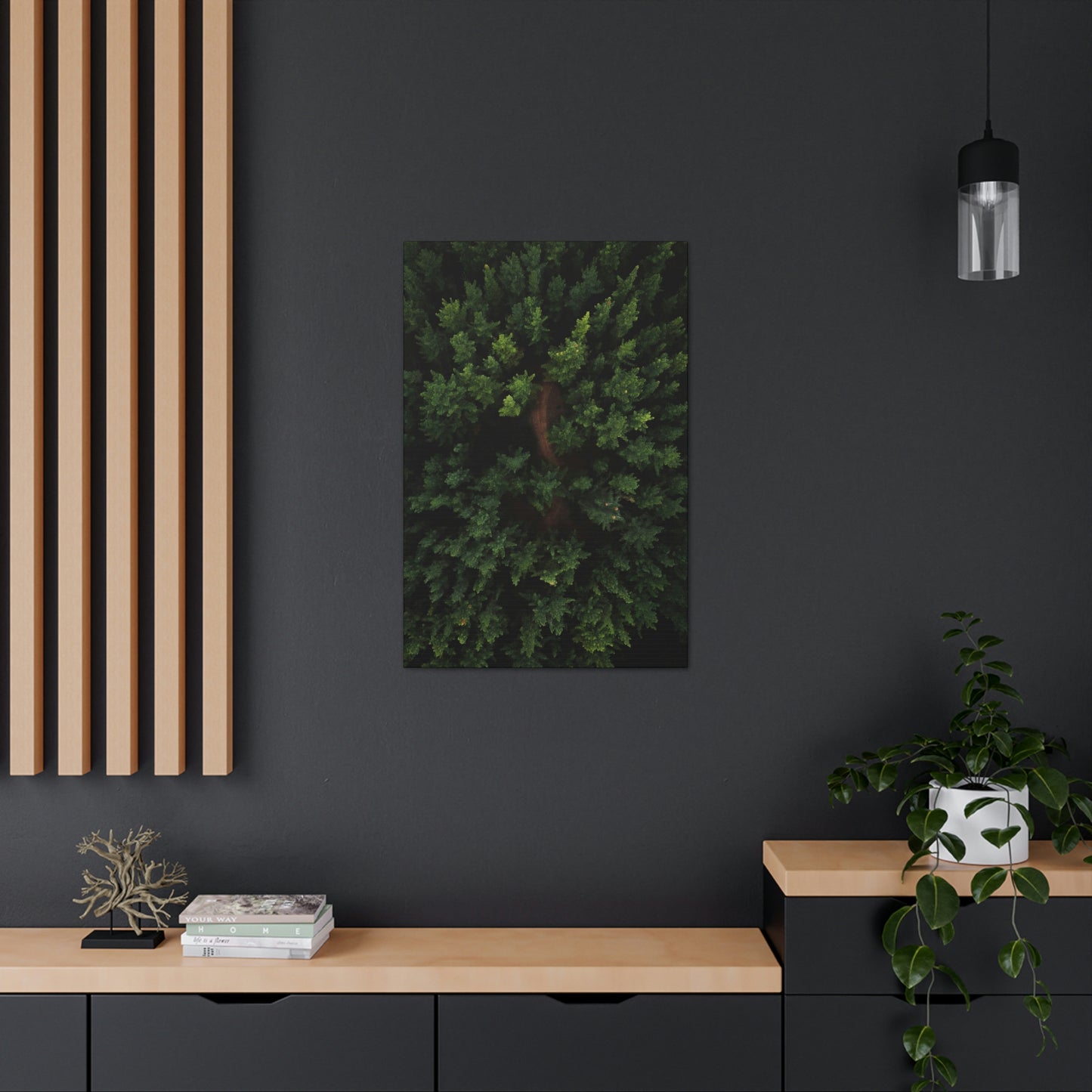 Forest eagle-view - Canvas Gallery Wraps