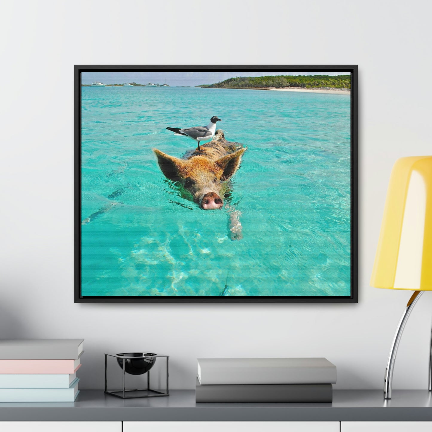 Ocean hog - Gallery Canvas Wraps, Horizontal Frame