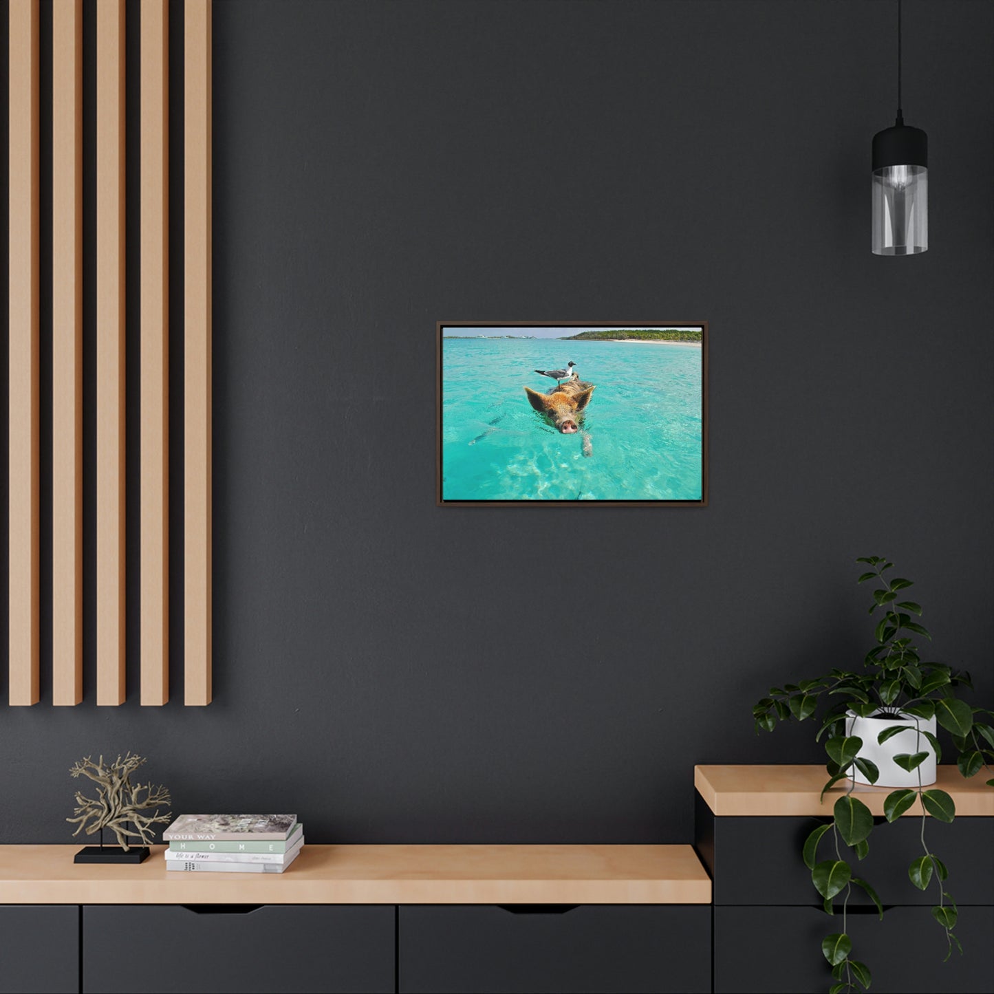 Ocean hog - Gallery Canvas Wraps, Horizontal Frame