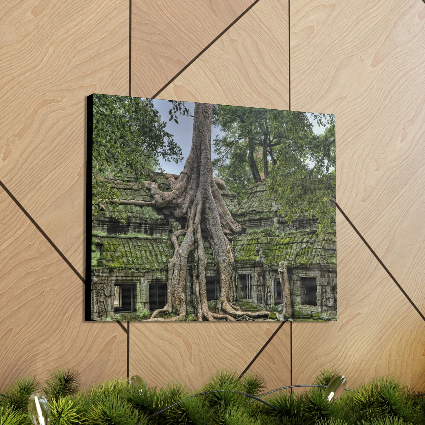 Jungle Temple - nature, trees Canvas Gallery Wraps