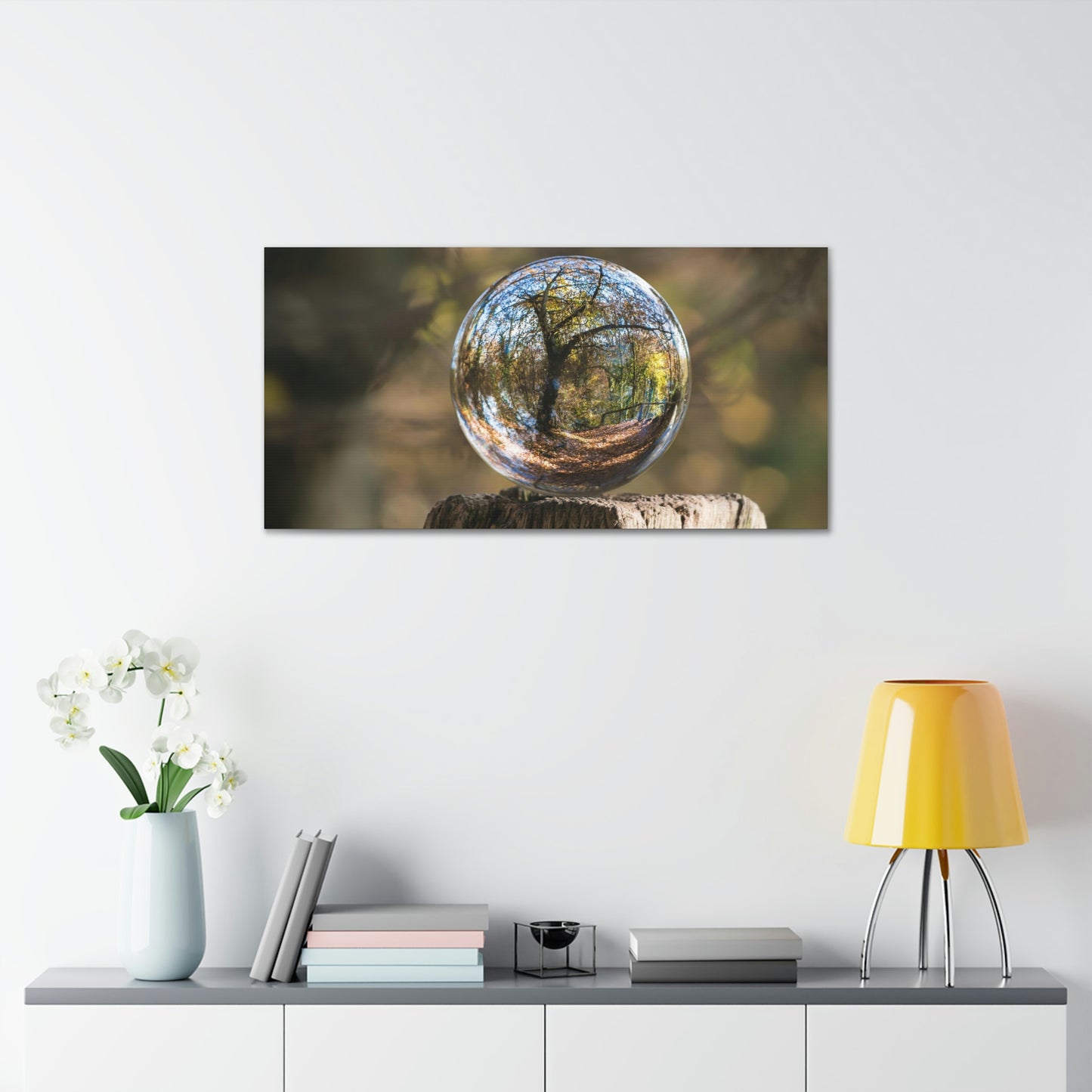 Forest, Globe, Trees, Nature, Forest Globe - Polyester Canvas
