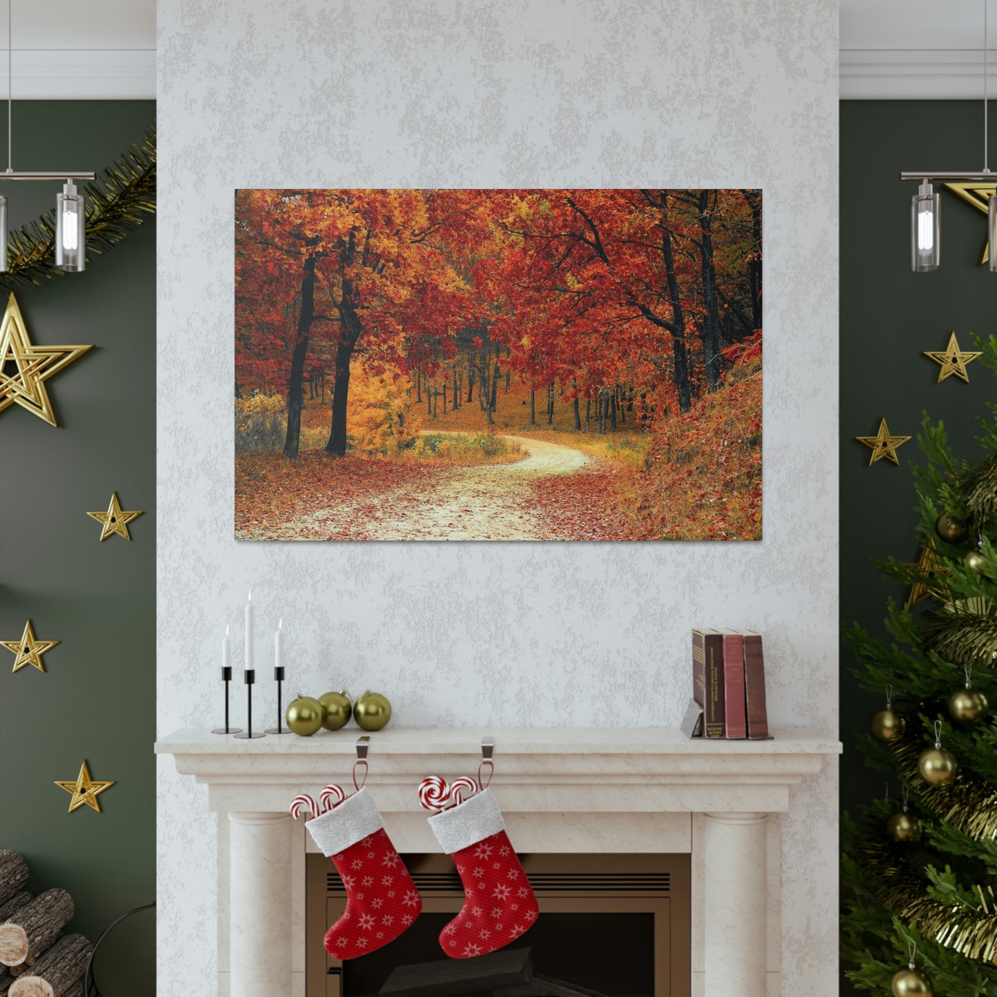 Fall Trail - Foliage forest - Canvas Gallery Wraps
