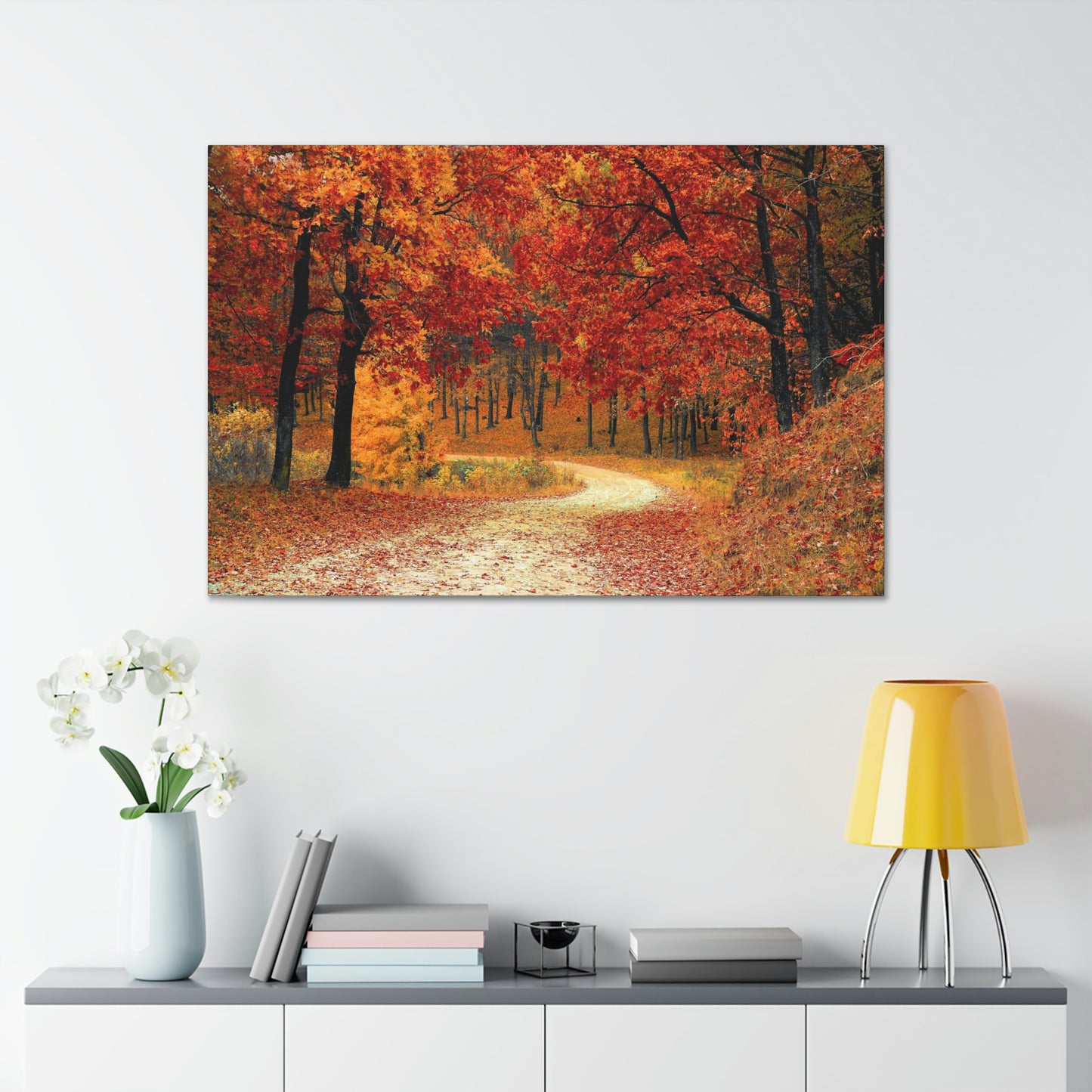 Fall Trail - Foliage forest - Canvas Gallery Wraps
