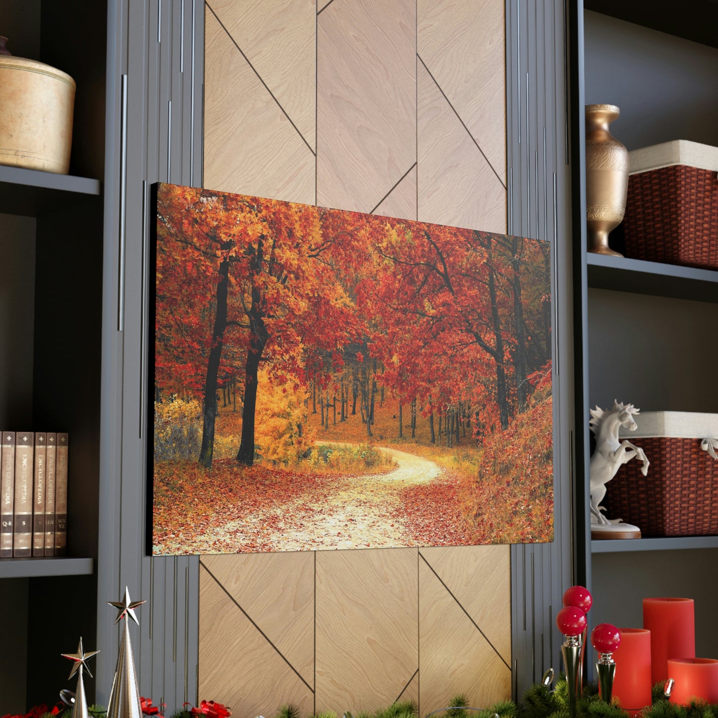 Fall Trail - Foliage forest - Canvas Gallery Wraps