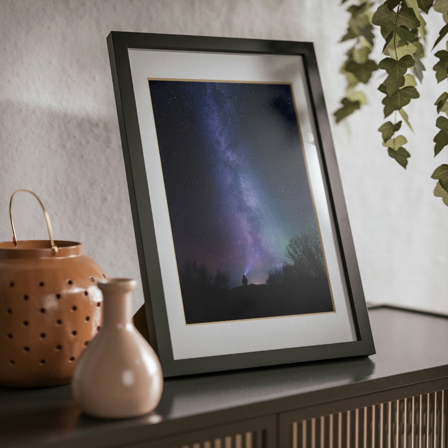 Star Gazer - Framed Posters, Black