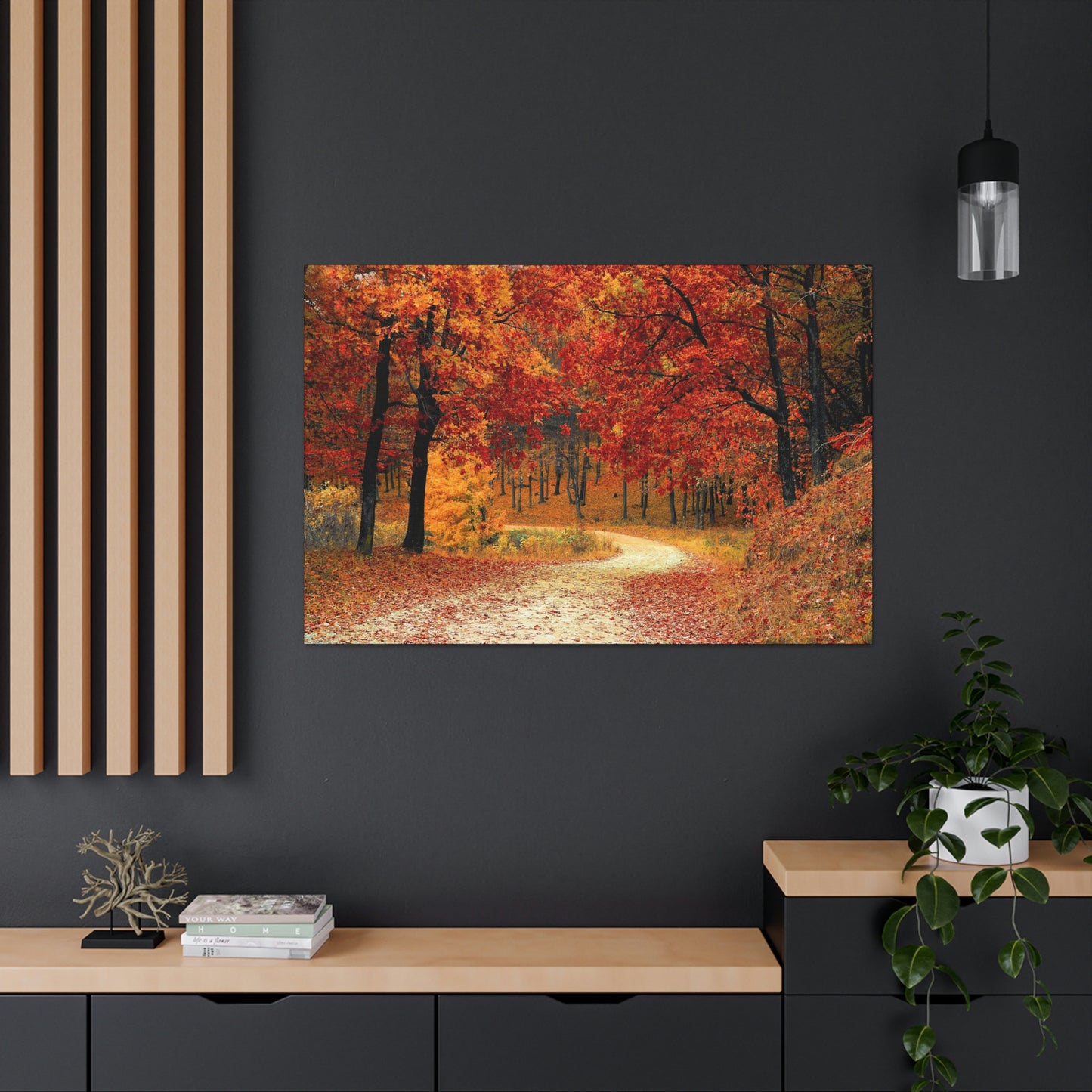 Fall Trail - Foliage forest - Canvas Gallery Wraps