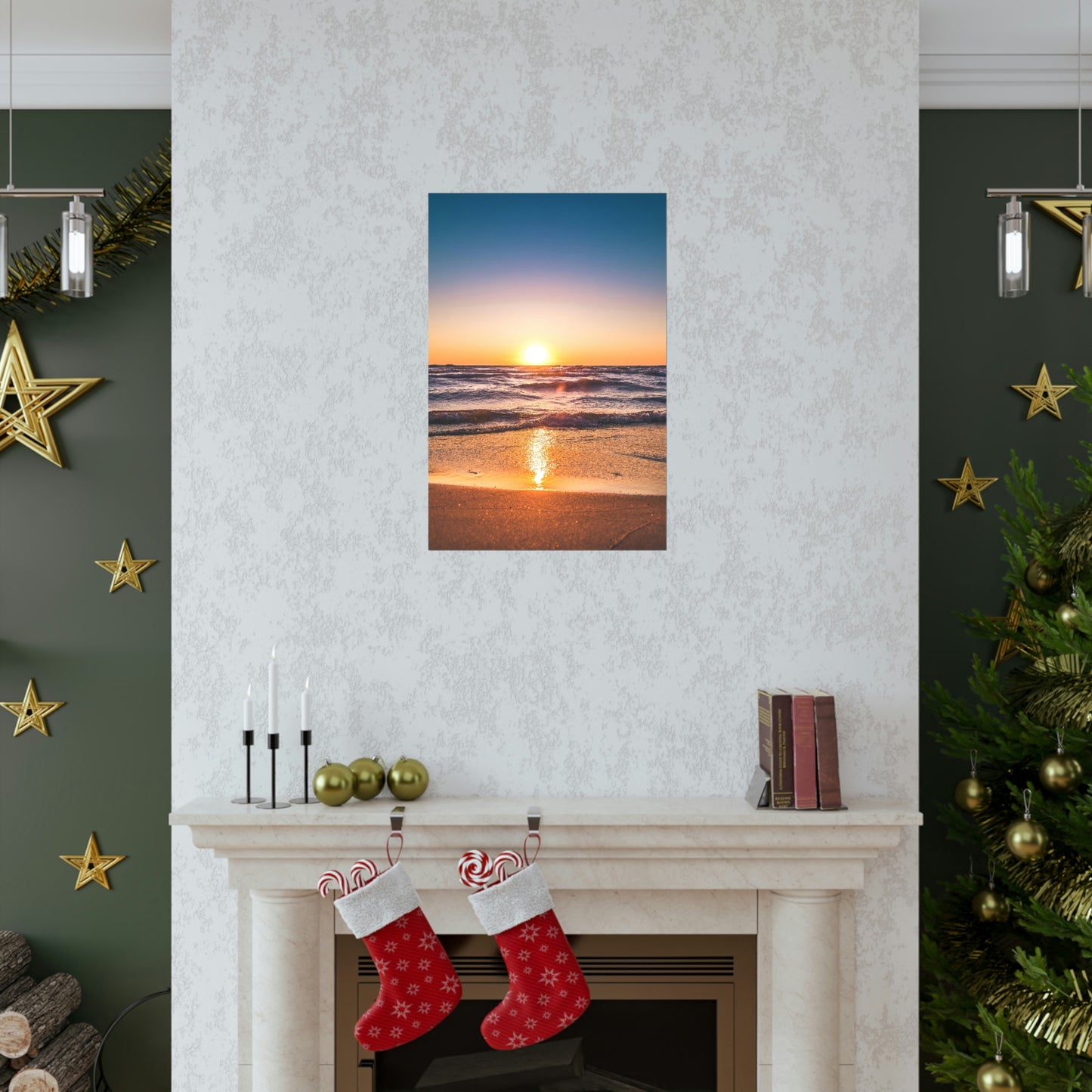 Beach Sunset Premium Matte Vertical Posters